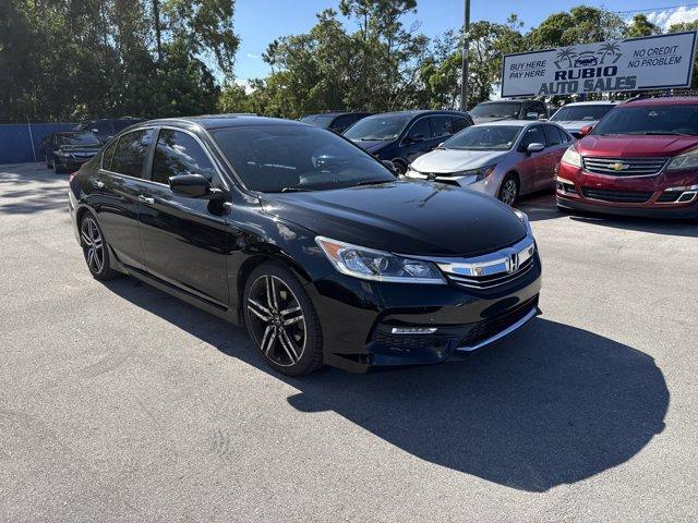 2017 Black Honda Accord Sedan Sport Special Edition (1HGCR2F1XHA) with an 4 2.4 L engine, Variable transmission, located at 27610 S Dixie Hwy, Homestead, FL, 33032, (305) 749-2348, 25.510241, -80.438301 - IIHS Top Safety Pick+. Scores 34 Highway MPG and 26 City MPG! This Honda Accord Sedan delivers a Regular Unleaded I-4 2.4 L/144 engine powering this Variable transmission. Window Grid Antenna, Wheels: 19 Alloy, VSA Electronic Stability Control (ESC).* This Honda Accord Sedan Features the Following O - Photo#6
