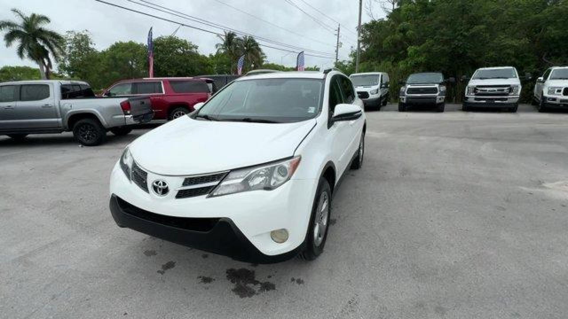 2015 White Toyota RAV4 (2T3WFREV9FW) with an 4 2.5 L engine, Automatic transmission, located at 27610 S Dixie Hwy, Homestead, FL, 33032, (305) 749-2348, 25.510241, -80.438301 - IIHS Top Safety Pick, Top Safety Pick+. Delivers 31 Highway MPG and 24 City MPG! This Toyota RAV4 boasts a Regular Unleaded I-4 2.5 L/152 engine powering this Automatic transmission. Variable Intermittent Wipers, Urethane Gear Shifter Material, Trip Computer.* This Toyota RAV4 Features the Following - Photo#0