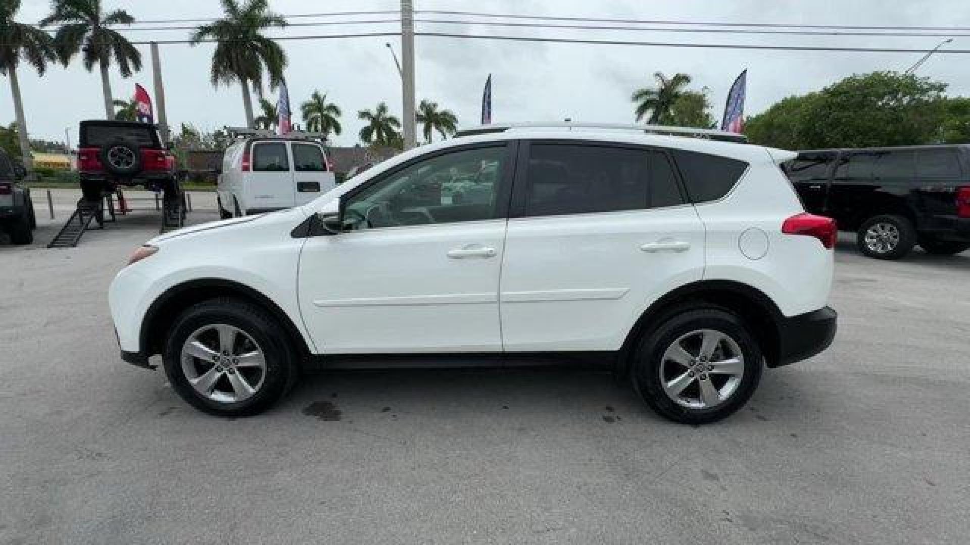 2015 White Toyota RAV4 (2T3WFREV9FW) with an 4 2.5 L engine, Automatic transmission, located at 27610 S Dixie Hwy, Homestead, FL, 33032, (305) 749-2348, 25.510241, -80.438301 - IIHS Top Safety Pick, Top Safety Pick+. Delivers 31 Highway MPG and 24 City MPG! This Toyota RAV4 boasts a Regular Unleaded I-4 2.5 L/152 engine powering this Automatic transmission. Variable Intermittent Wipers, Urethane Gear Shifter Material, Trip Computer.* This Toyota RAV4 Features the Following - Photo#1