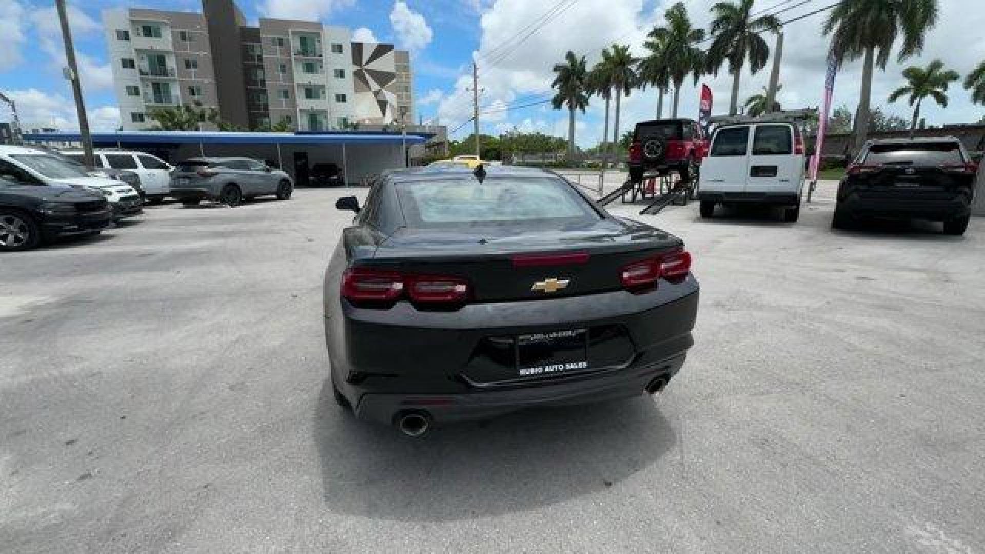 2020 Black /Jet Black Chevrolet Camaro (1G1FB1RS1L0) with an 6 3.6L engine, Automatic transmission, located at 27610 S Dixie Hwy, Homestead, FL, 33032, (305) 749-2348, 25.510241, -80.438301 - Only 59,760 Miles! Boasts 31 Highway MPG and 22 City MPG! This Chevrolet Camaro boasts a Gas V6 3.6L/222 engine powering this Automatic transmission. WHEELS, 18 (45.7 CM) SILVER-PAINTED ALUMINUM (STD), TIRES, 245/50R18, BLACKWALL, ALL-SEASON (STD), TIRE INFLATION KIT.*This Chevrolet Camaro Comes Equ - Photo#3