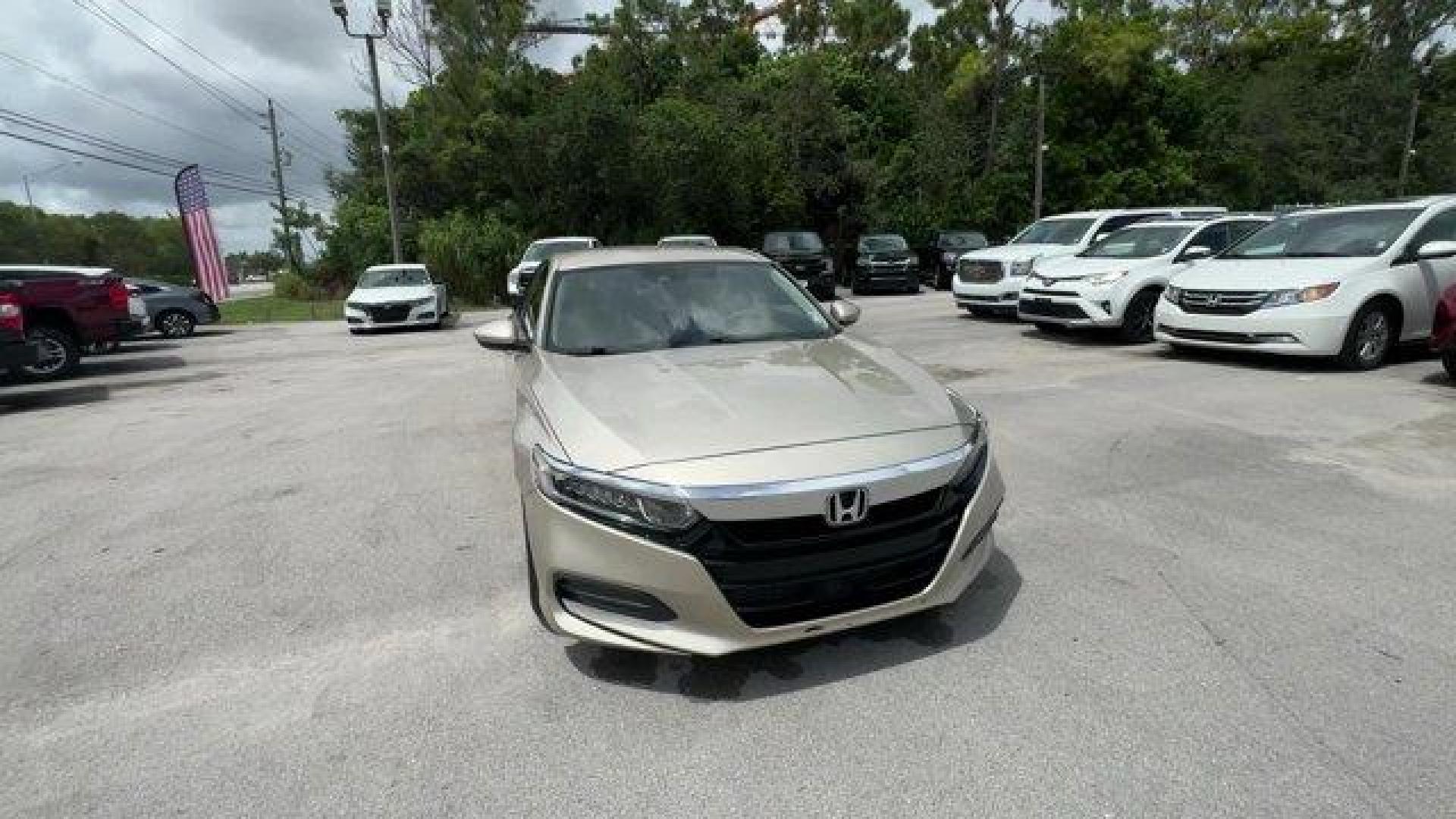 2018 Gold Honda Accord Sedan (1HGCV1F19JA) with an 4 1.5 L engine, Variable transmission, located at 27610 S Dixie Hwy, Homestead, FL, 33032, (305) 749-2348, 25.510241, -80.438301 - ALG Residual Value Awards, Residual Value Awards. Boasts 38 Highway MPG and 30 City MPG! This Honda Accord Sedan delivers a Intercooled Turbo Regular Unleaded I-4 1.5 L/91 engine powering this Variable transmission. Wheels: 17 Silver-Painted Alloy, VSA Electronic Stability Control (ESC), Valet Funct - Photo#7
