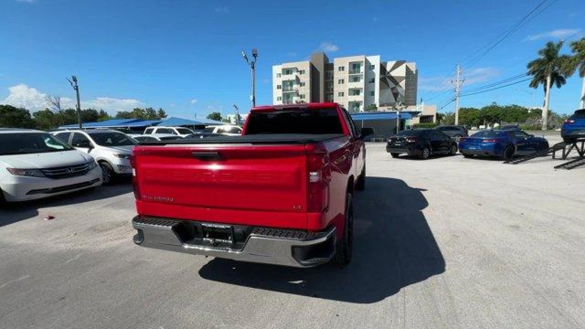 2020 Red Hot /Jet Black Chevrolet Silverado 1500 (1GCRWCED7LZ) with an 8 5.3L engine, Automatic transmission, located at 27610 S Dixie Hwy, Homestead, FL, 33032, (305) 749-2348, 25.510241, -80.438301 - Delivers 24 Highway MPG and 17 City MPG! This Chevrolet Silverado 1500 delivers a Gas V8 5.3L/325 engine powering this Automatic transmission. WHEELS, 17 X 8 (43.2 CM X 20.3 CM) BRIGHT SILVER PAINTED ALUMINUM (STD), TRANSMISSION, 8-SPEED AUTOMATIC, ELECTRONICALLY CONTROLLED with overdrive and tow/ha - Photo#3