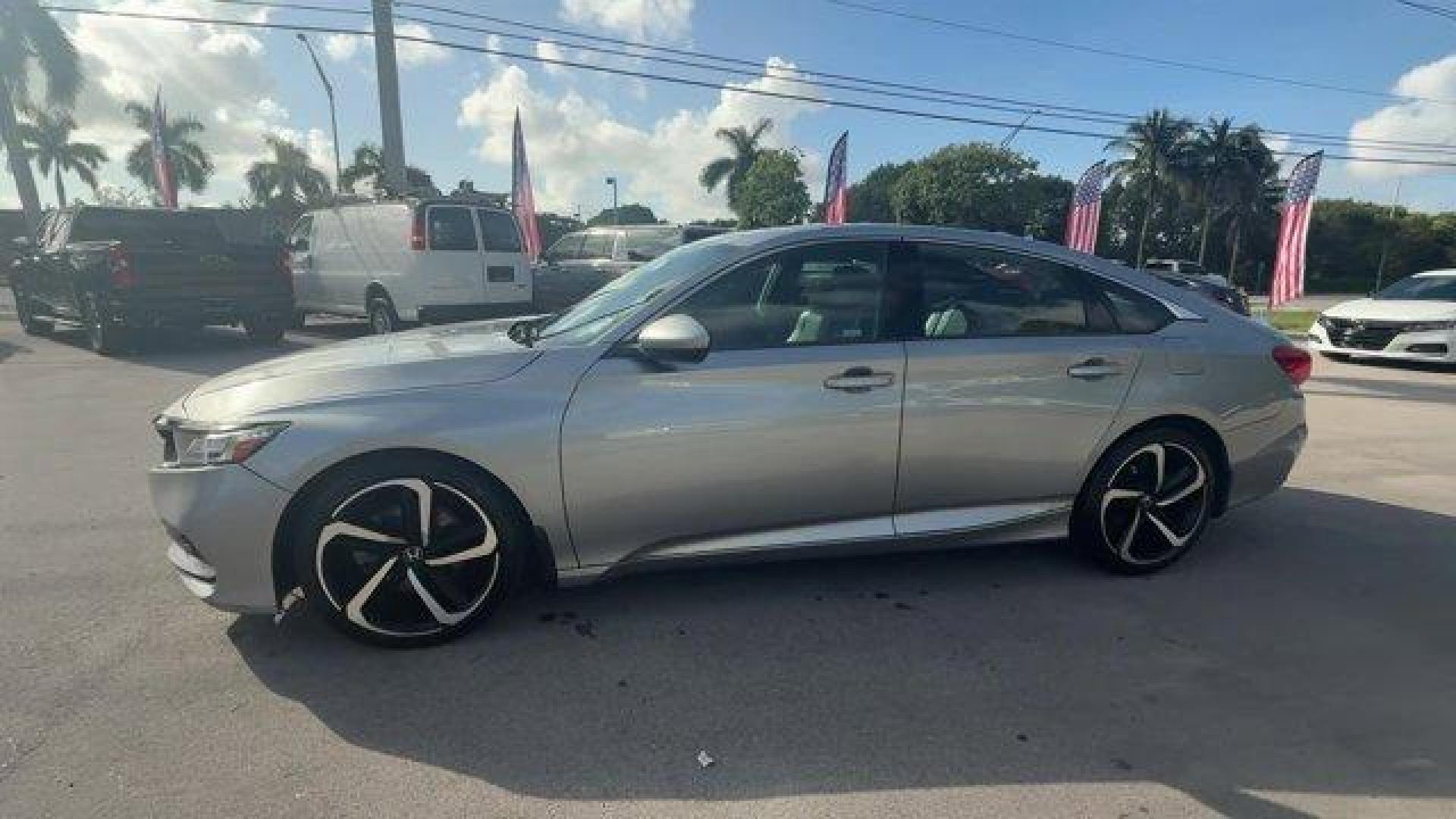 2020 Silver Honda Accord Sedan (1HGCV2F38LA) with an 4 2.0 L engine, Automatic transmission, located at 27610 S Dixie Hwy, Homestead, FL, 33032, (305) 749-2348, 25.510241, -80.438301 - ALG Residual Value Awards, Residual Value Awards. Boasts 32 Highway MPG and 22 City MPG! This Honda Accord Sedan boasts a Intercooled Turbo Regular Unleaded I-4 2.0 L/122 engine powering this Automatic transmission. Wheels: 19 Machine-Finished Alloy w/Black Inserts, VSA Electronic Stability Control - Photo#1