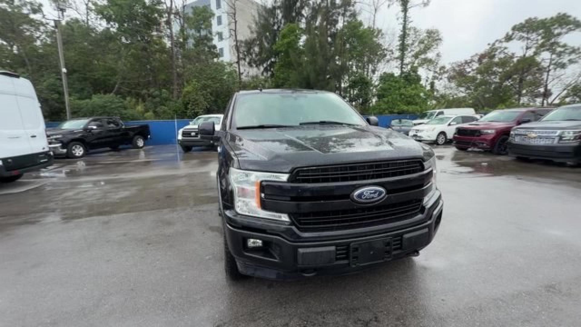 2019 Black Ford F-150 (1FTEW1E54KK) with an 8 5.0 L engine, Automatic transmission, located at 27610 S Dixie Hwy, Homestead, FL, 33032, (305) 749-2348, 25.510241, -80.438301 - This Ford F-150 delivers a Regular Unleaded V8 5.0 L engine powering this Automatic transmission. ENGINE: 5.0L V8 -inc: auto start-stop technology and flex-fuel capability, (STD), Transmission w/SelectShift Sequential Shift Control, Towing Equipment -inc: Trailer Sway Control.*This Ford F-150 Comes- Photo#7