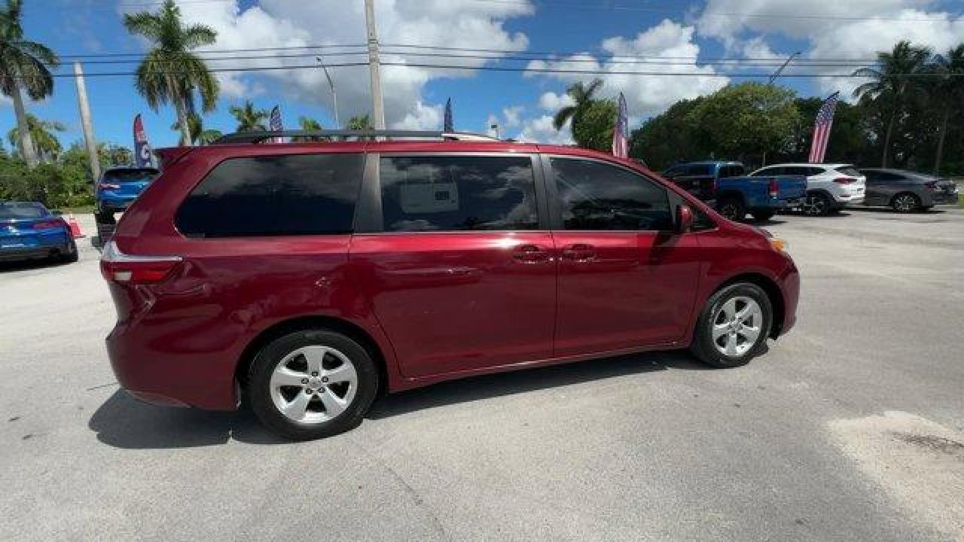 2015 Red Toyota Sienna (5TDKK3DCXFS) with an 6 3.5 L engine, Automatic transmission, located at 27610 S Dixie Hwy, Homestead, FL, 33032, (305) 749-2348, 25.510241, -80.438301 - KBB.com Best Resale Value Awards. Boasts 25 Highway MPG and 18 City MPG! This Toyota Sienna delivers a Regular Unleaded V-6 3.5 L/211 engine powering this Automatic transmission. Window Grid And Roof Mount Diversity Antenna, Vinyl Door Trim Insert, Variable Intermittent Wipers w/Heated Wiper Park.* - Photo#5
