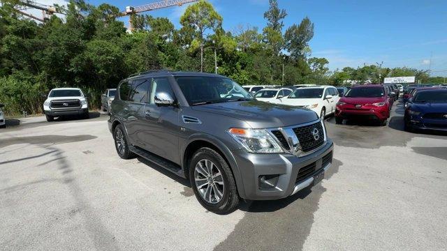 2018 Gun Metallic /Charcoal Nissan Armada (JN8AY2ND2JX) with an 8 5.6 L engine, Automatic transmission, located at 27610 S Dixie Hwy, Homestead, FL, 33032, (305) 749-2348, 25.510241, -80.438301 - Only 82,245 Miles! Scores 19 Highway MPG and 14 City MPG! This Nissan Armada boasts a Regular Unleaded V-8 5.6 L/339 engine powering this Automatic transmission. GUN METALLIC, CHARCOAL, LEATHER-APPOINTED SEAT TRIM, [Z66] ACTIVATION DISCLAIMER.*This Nissan Armada Comes Equipped with These Options *Wi - Photo#6