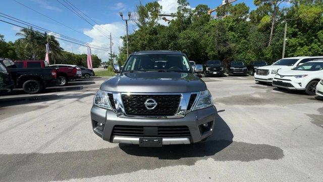 2018 Gun Metallic /Charcoal Nissan Armada (JN8AY2ND2JX) with an 8 5.6 L engine, Automatic transmission, located at 27610 S Dixie Hwy, Homestead, FL, 33032, (305) 749-2348, 25.510241, -80.438301 - Only 82,245 Miles! Scores 19 Highway MPG and 14 City MPG! This Nissan Armada boasts a Regular Unleaded V-8 5.6 L/339 engine powering this Automatic transmission. GUN METALLIC, CHARCOAL, LEATHER-APPOINTED SEAT TRIM, [Z66] ACTIVATION DISCLAIMER.*This Nissan Armada Comes Equipped with These Options *Wi - Photo#7