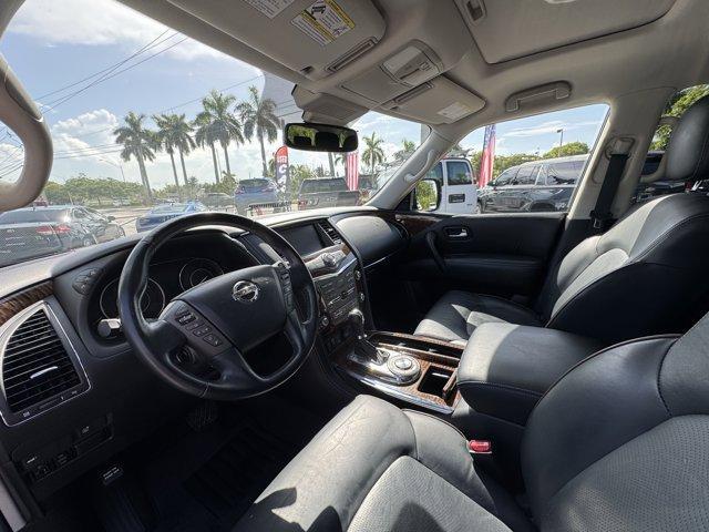 2018 Gun Metallic /Charcoal Nissan Armada (JN8AY2ND2JX) with an 8 5.6 L engine, Automatic transmission, located at 27610 S Dixie Hwy, Homestead, FL, 33032, (305) 749-2348, 25.510241, -80.438301 - Only 82,245 Miles! Scores 19 Highway MPG and 14 City MPG! This Nissan Armada boasts a Regular Unleaded V-8 5.6 L/339 engine powering this Automatic transmission. GUN METALLIC, CHARCOAL, LEATHER-APPOINTED SEAT TRIM, [Z66] ACTIVATION DISCLAIMER.*This Nissan Armada Comes Equipped with These Options *Wi - Photo#10