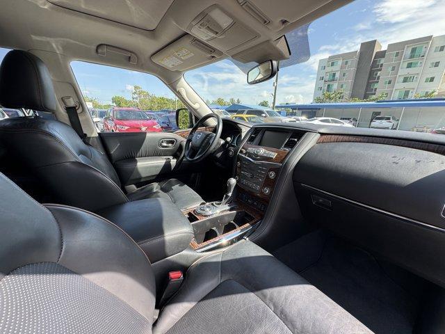 2018 Gun Metallic /Charcoal Nissan Armada (JN8AY2ND2JX) with an 8 5.6 L engine, Automatic transmission, located at 27610 S Dixie Hwy, Homestead, FL, 33032, (305) 749-2348, 25.510241, -80.438301 - Only 82,245 Miles! Scores 19 Highway MPG and 14 City MPG! This Nissan Armada boasts a Regular Unleaded V-8 5.6 L/339 engine powering this Automatic transmission. GUN METALLIC, CHARCOAL, LEATHER-APPOINTED SEAT TRIM, [Z66] ACTIVATION DISCLAIMER.*This Nissan Armada Comes Equipped with These Options *Wi - Photo#11
