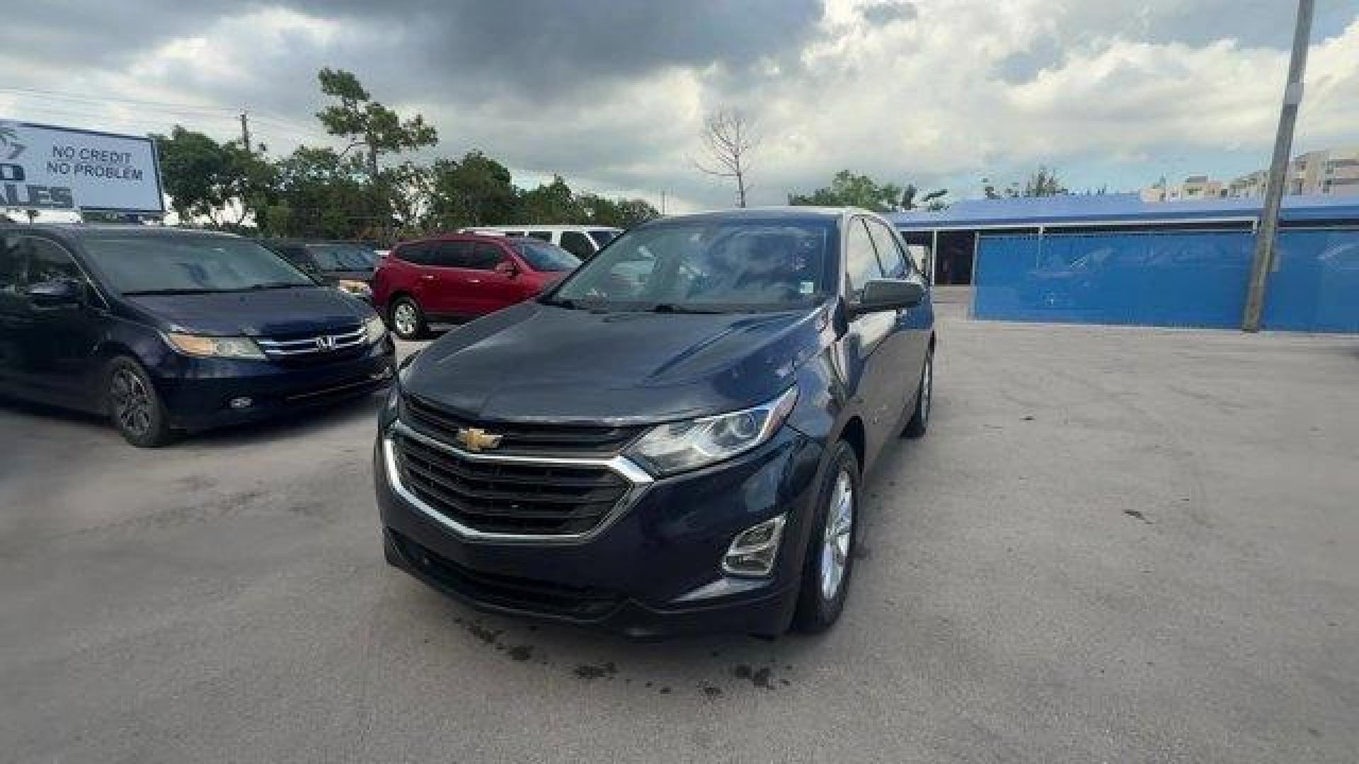 2018 Storm Blue Metallic /Medium Ash Gray Chevrolet Equinox (3GNAXHEVXJL) with an 4 1.5L engine, Automatic transmission, located at 27610 S Dixie Hwy, Homestead, FL, 33032, (305) 749-2348, 25.510241, -80.438301 - KBB.com Best Family Cars. Boasts 32 Highway MPG and 26 City MPG! This Chevrolet Equinox delivers a Turbocharged Gas I4 1.5L/ engine powering this Automatic transmission. WHEELS, 17 (43.2 CM) ALUMINUM (STD), TRANSMISSION, 6-SPEED AUTOMATIC, ELECTRONICALLY-CONTROLLED WITH OVERDRIVE includes Driver Shi - Photo#0