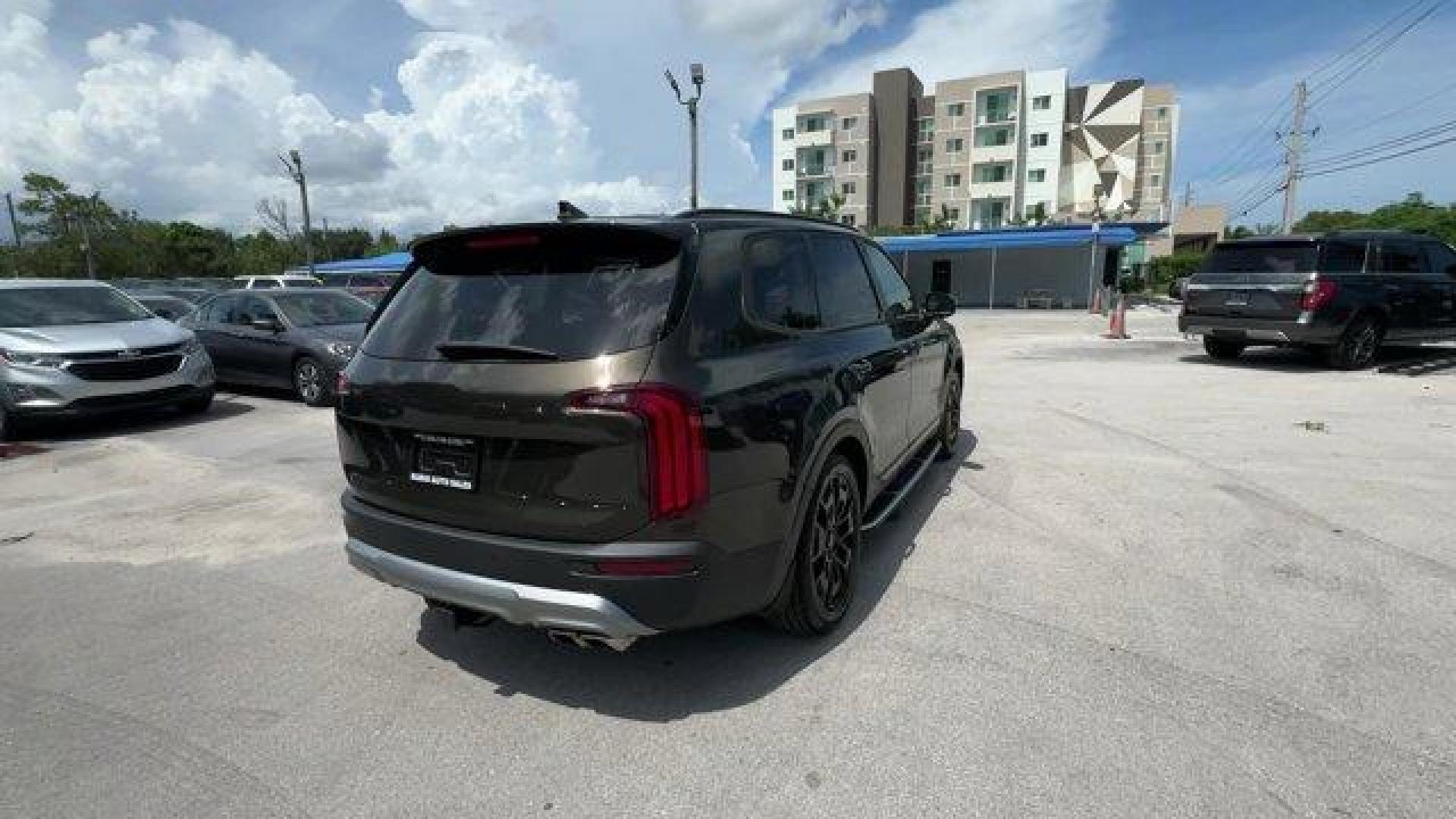 2022 Dark Moss /Black Kia Telluride (5XYP3DHC6NG) with an 6 3.8 L engine, Automatic transmission, located at 27610 S Dixie Hwy, Homestead, FL, 33032, (305) 749-2348, 25.510241, -80.438301 - Boasts 24 Highway MPG and 19 City MPG! This Kia Telluride delivers a Regular Unleaded V-6 3.8 L/231 engine powering this Automatic transmission. CARPETED FLOOR MATS, BLACK, LEATHER SEAT TRIM, Variable Intermittent Wipers.* This Kia Telluride Features the Following Options *Trunk/Hatch Auto-Latch, Tr - Photo#4