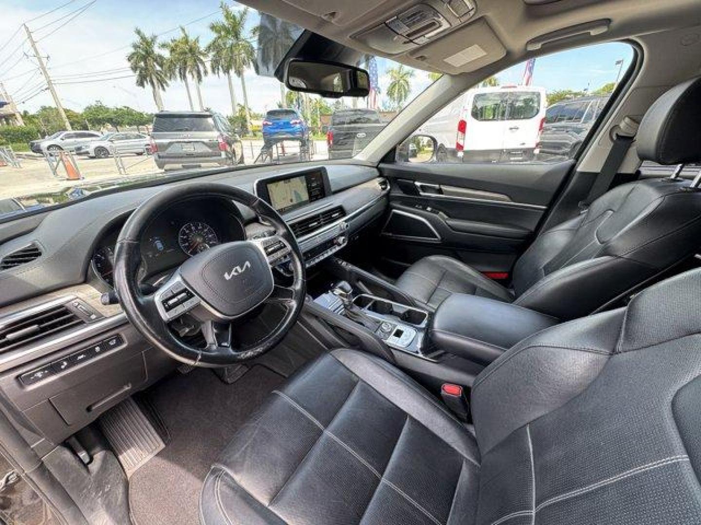 2022 Dark Moss /Black Kia Telluride (5XYP3DHC6NG) with an 6 3.8 L engine, Automatic transmission, located at 27610 S Dixie Hwy, Homestead, FL, 33032, (305) 749-2348, 25.510241, -80.438301 - Boasts 24 Highway MPG and 19 City MPG! This Kia Telluride delivers a Regular Unleaded V-6 3.8 L/231 engine powering this Automatic transmission. CARPETED FLOOR MATS, BLACK, LEATHER SEAT TRIM, Variable Intermittent Wipers.* This Kia Telluride Features the Following Options *Trunk/Hatch Auto-Latch, Tr - Photo#10
