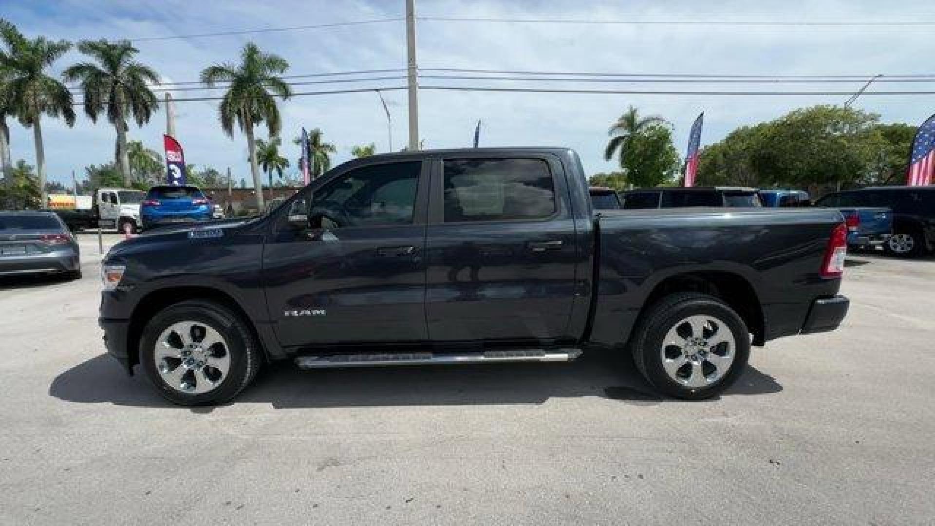 2019 Maximum Steel Metallic Clearcoat /Black Ram 1500 (1C6SRFFT5KN) with an 8 5.7 L engine, Automatic transmission, located at 27610 S Dixie Hwy, Homestead, FL, 33032, (305) 749-2348, 25.510241, -80.438301 - KBB.com 10 Favorite New-for-2019 Cars. Scores 21 Highway MPG and 15 City MPG! This Ram 1500 delivers a Regular Unleaded V-8 5.7 L/345 engine powering this Automatic transmission. TRANSMISSION: 8-SPEED AUTOMATIC (8HP75), TIRES: 275/55R20 OWL ALL SEASON, SPORT APPEARANCE PACKAGE -inc: Tires: 275/55R20 - Photo#1