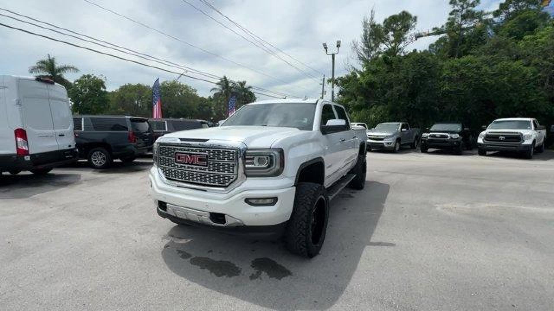 2018 White Frost Tricoat /Cocoa/Dark Sand GMC Sierra 1500 (3GTU2PEJ0JG) with an 8 6.2L engine, Automatic transmission, located at 27610 S Dixie Hwy, Homestead, FL, 33032, (305) 749-2348, 25.510241, -80.438301 - Scores 20 Highway MPG and 15 City MPG! This GMC Sierra 1500 boasts a Gas V8 6.2L/376 engine powering this Automatic transmission. WHITE FROST TRICOAT, TRANSMISSION, 8-SPEED AUTOMATIC, ELECTRONICALLY CONTROLLED with overdrive and tow/haul mode. Includes Cruise Grade Braking and Powertrain Grade Braki - Photo#0