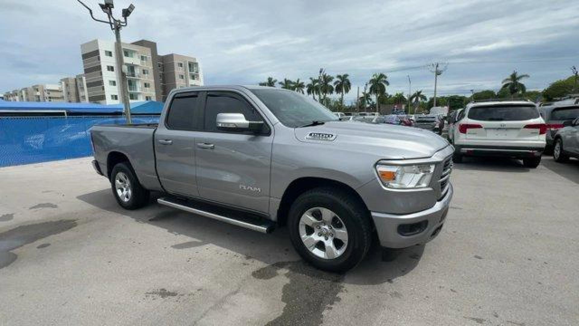 2021 Billet Silver Metallic Clearcoat /Black Ram 1500 (1C6RREBT7MN) with an 8 5.7 L engine, Automatic transmission, located at 27610 S Dixie Hwy, Homestead, FL, 33032, (305) 749-2348, 25.510241, -80.438301 - Scores 22 Highway MPG and 15 City MPG! This Ram 1500 boasts a Regular Unleaded V-8 5.7 L/345 engine powering this Automatic transmission. TRANSMISSION: 8-SPEED AUTOMATIC (8HP75), TIRES: 275/65R18 BSW ALL SEASON LRR (STD), RADIO: UCONNECT 4 W/8.4 DISPLAY.* This Ram 1500 Features the Following Options - Photo#6