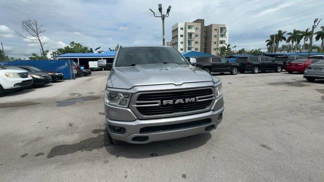 2021 Billet Silver Metallic Clearcoat /Black Ram 1500 (1C6RREBT7MN) with an 8 5.7 L engine, Automatic transmission, located at 27610 S Dixie Hwy, Homestead, FL, 33032, (305) 749-2348, 25.510241, -80.438301 - Scores 22 Highway MPG and 15 City MPG! This Ram 1500 boasts a Regular Unleaded V-8 5.7 L/345 engine powering this Automatic transmission. TRANSMISSION: 8-SPEED AUTOMATIC (8HP75), TIRES: 275/65R18 BSW ALL SEASON LRR (STD), RADIO: UCONNECT 4 W/8.4 DISPLAY.* This Ram 1500 Features the Following Options - Photo#7
