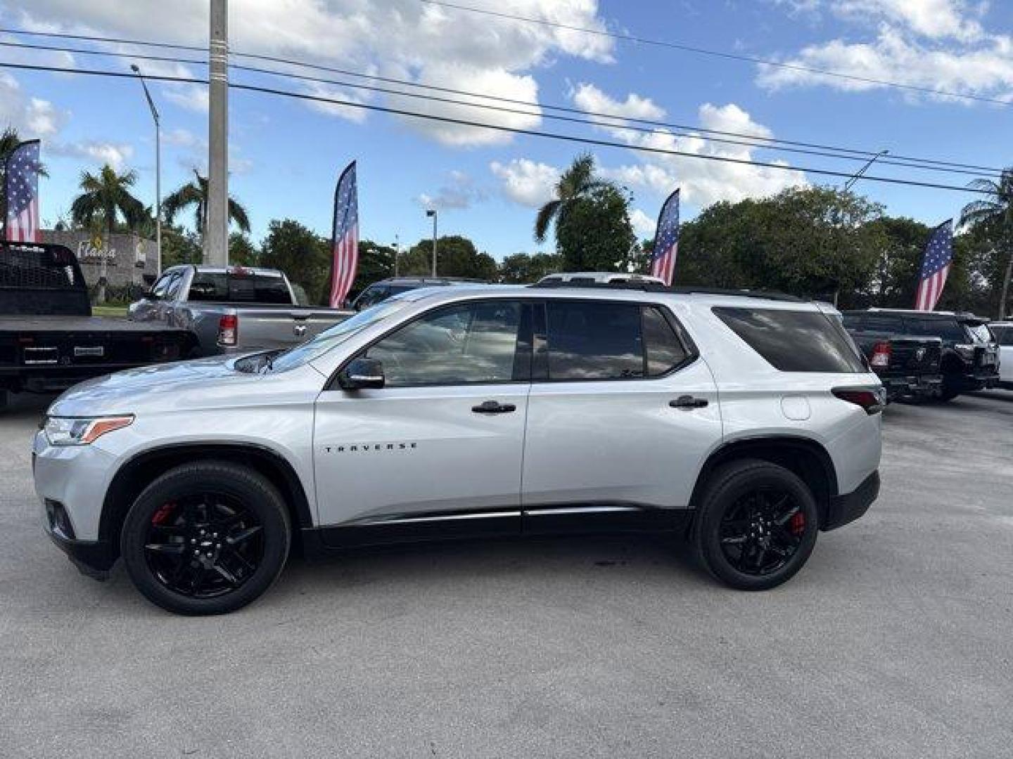 2019 Silver Ice Metallic /Jet Black Chevrolet Traverse (1GNERKKW2KJ) with an 6 3.6L engine, Automatic transmission, located at 27610 S Dixie Hwy, Homestead, FL, 33032, (305) 749-2348, 25.510241, -80.438301 - KBB.com 12 Best Family Cars. Scores 27 Highway MPG and 18 City MPG! This Chevrolet Traverse boasts a Gas V6 3.6L/217 engine powering this Automatic transmission. TRANSMISSION, 9-SPEED AUTOMATIC (STD), TRAILERING EQUIPMENT includes (V08) heavy-duty cooling system and trailer hitch, SUNROOF, DUAL SKYS - Photo#1