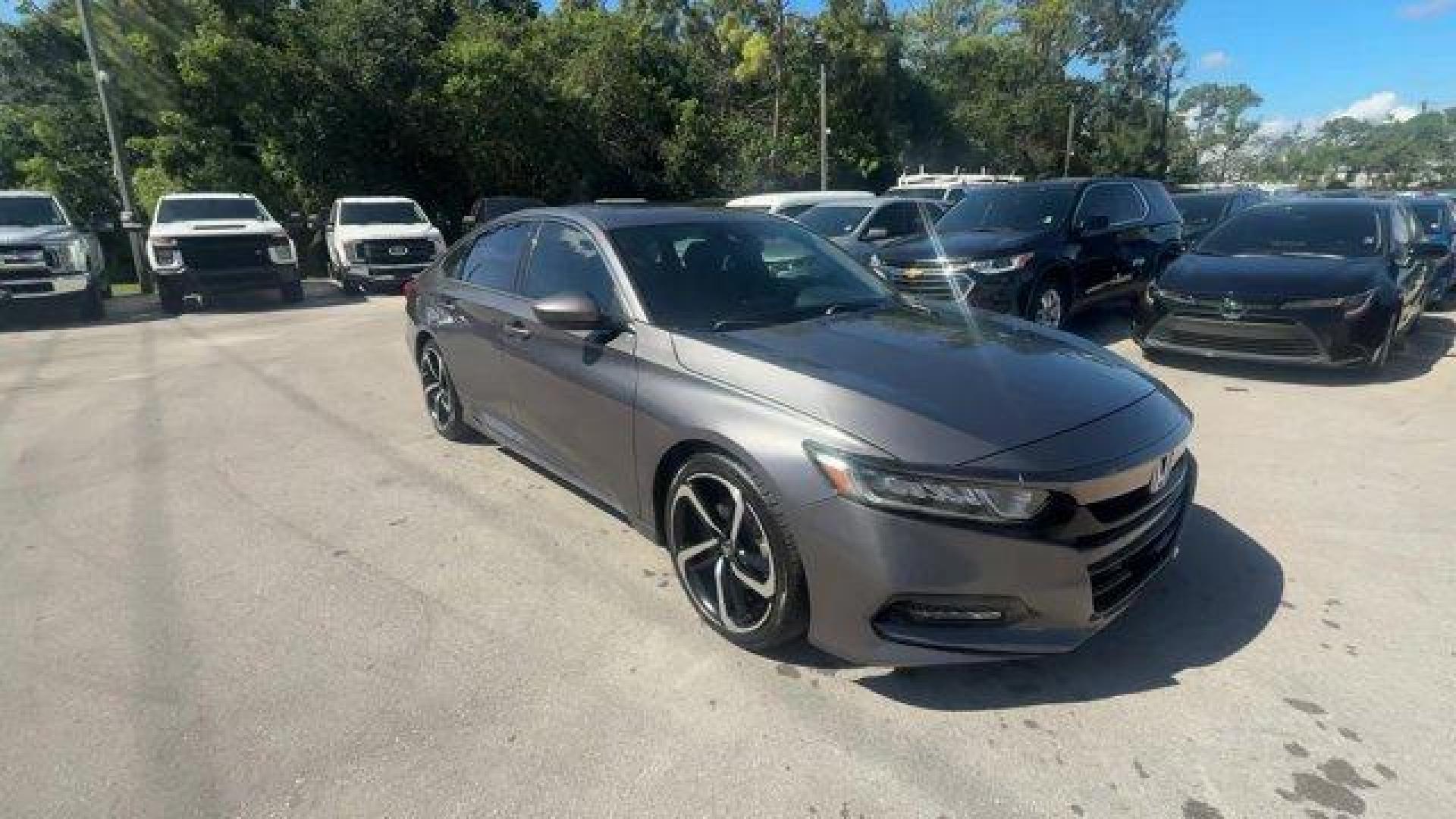 2018 Gray Honda Accord Sedan (1HGCV2F37JA) with an 4 2.0 L engine, Automatic transmission, located at 27610 S Dixie Hwy, Homestead, FL, 33032, (305) 749-2348, 25.510241, -80.438301 - ALG Residual Value Awards, Residual Value Awards. Delivers 32 Highway MPG and 22 City MPG! This Honda Accord Sedan delivers a Intercooled Turbo Regular Unleaded I-4 2.0 L/122 engine powering this Automatic transmission. Wheels: 19 Machine-Finished Alloy w/Black Inserts, VSA Electronic Stability Cont - Photo#6
