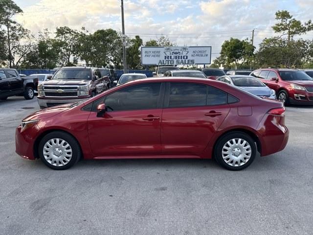 2021 Red Toyota Corolla (JTDEPMAE8MJ) with an 4 1.8 L engine, Variable transmission, located at 27610 S Dixie Hwy, Homestead, FL, 33032, (305) 749-2348, 25.510241, -80.438301 - Boasts 38 Highway MPG and 30 City MPG! This Toyota Corolla delivers a Regular Unleaded I-4 1.8 L/110 engine powering this Variable transmission. Wheels: 16 Wide Vent Steel, Wheels w/Full Wheel Covers, Variable Intermittent Wipers.* This Toyota Corolla Features the Following Options *Urethane Gear Sh - Photo#1