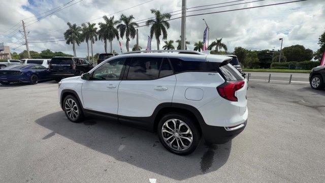 2019 Summit White /Jet Black GMC Terrain (3GKALPEV7KL) with an 4 1.5L engine, Automatic transmission, located at 27610 S Dixie Hwy, Homestead, FL, 33032, (305) 749-2348, 25.510241, -80.438301 - Boasts 30 Highway MPG and 26 City MPG! This GMC Terrain delivers a Turbocharged Gas/E15 I4 1.5L/92 engine powering this Automatic transmission. TRANSMISSION, 9-SPEED AUTOMATIC 9T45, ELECTRONICALLY-CONTROLLED WITH OVERDRIVE (STD), SUMMIT WHITE, SLT PREFERRED EQUIPMENT GROUP Includes Standard Equipmen - Photo#2