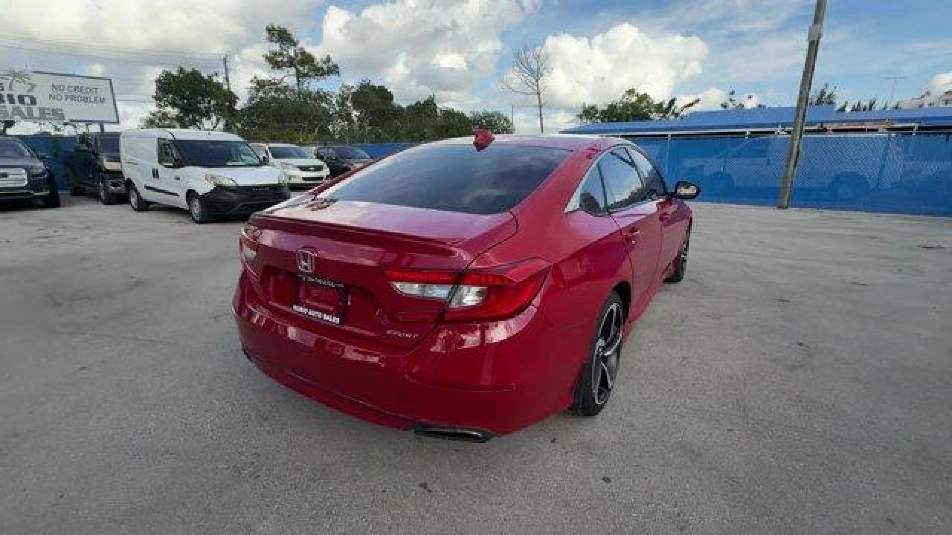2018 Red Honda Accord Sedan (1HGCV1F36JA) with an 4 1.5 L engine, Variable transmission, located at 27610 S Dixie Hwy, Homestead, FL, 33032, (305) 749-2348, 25.510241, -80.438301 - ALG Residual Value Awards, Residual Value Awards. Delivers 35 Highway MPG and 29 City MPG! This Honda Accord Sedan delivers a Intercooled Turbo Regular Unleaded I-4 1.5 L/91 engine powering this Variable transmission. Wheels: 19 Machine-Finished Alloy w/Black Inserts, VSA Electronic Stability Contro - Photo#0