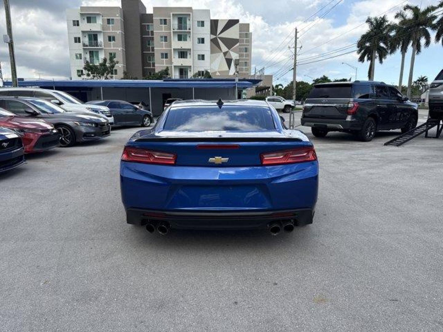 2018 Hyper Blue Metallic /Jet Black Chevrolet Camaro (1G1FD1RS9J0) with an 6 3.6L engine, Automatic transmission, located at 27610 S Dixie Hwy, Homestead, FL, 33032, (305) 749-2348, 25.510241, -80.438301 - KBB.com 10 Coolest Cars Under $25,000. Only 43,411 Miles! Delivers 31 Highway MPG and 19 City MPG! This Chevrolet Camaro boasts a Gas V6 3.6L/222 engine powering this Automatic transmission. TRANSMISSION, 8-SPEED AUTOMATIC includes transmission oil cooler and (BTV) remote vehicle starter system, TIR - Photo#3