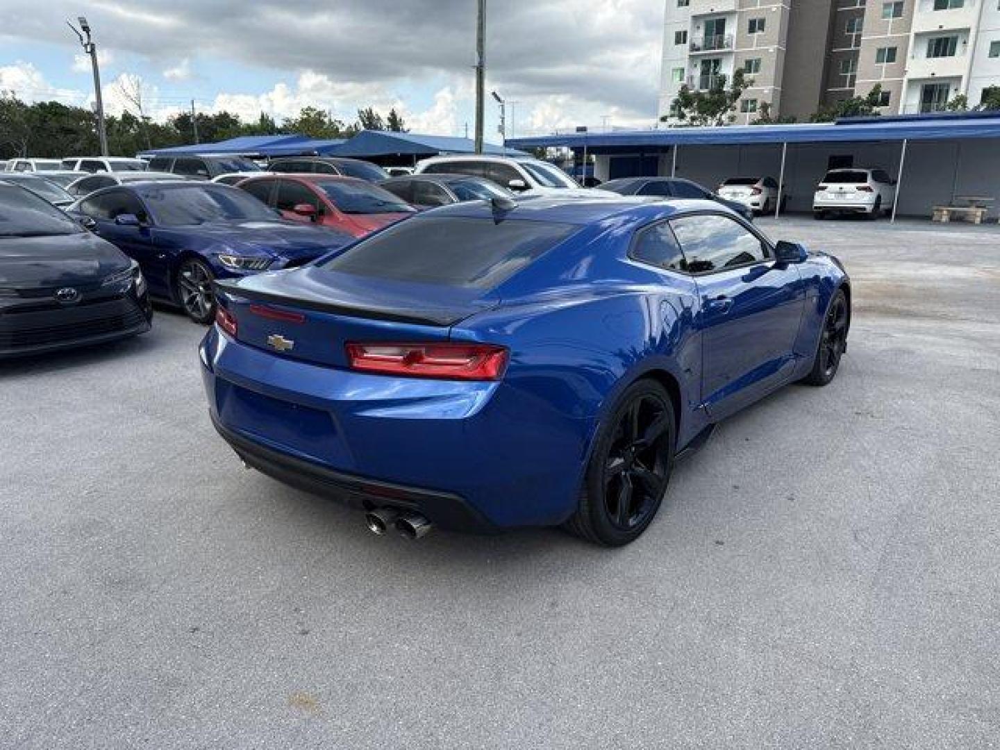 2018 Hyper Blue Metallic /Jet Black Chevrolet Camaro (1G1FD1RS9J0) with an 6 3.6L engine, Automatic transmission, located at 27610 S Dixie Hwy, Homestead, FL, 33032, (305) 749-2348, 25.510241, -80.438301 - KBB.com 10 Coolest Cars Under $25,000. Only 43,411 Miles! Delivers 31 Highway MPG and 19 City MPG! This Chevrolet Camaro boasts a Gas V6 3.6L/222 engine powering this Automatic transmission. TRANSMISSION, 8-SPEED AUTOMATIC includes transmission oil cooler and (BTV) remote vehicle starter system, TIR - Photo#4