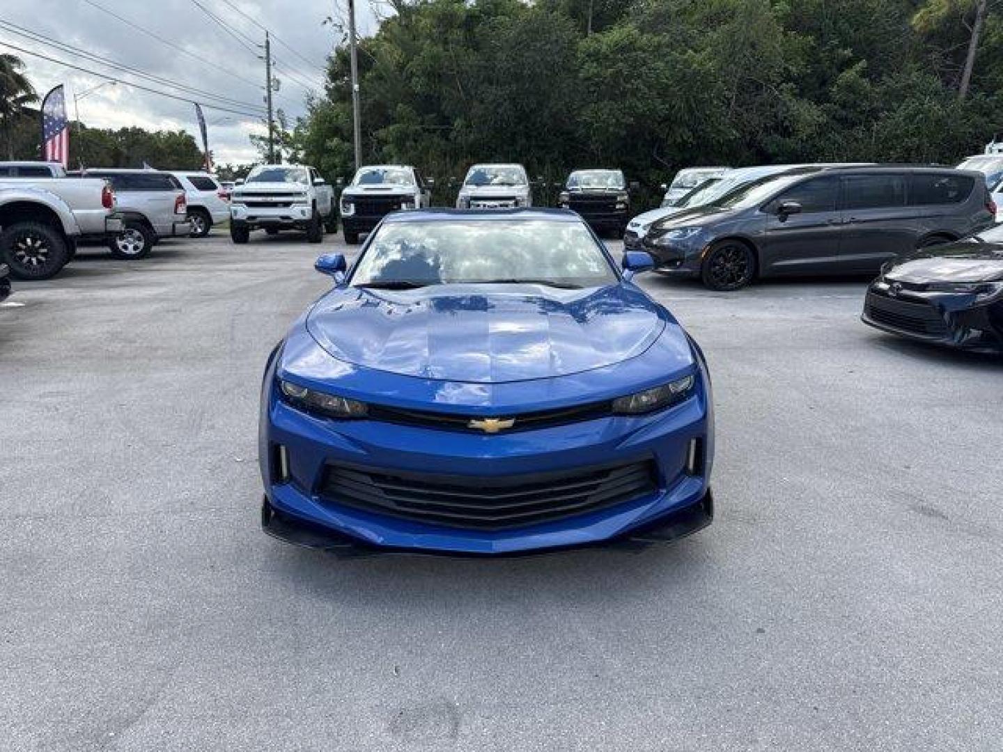 2018 Hyper Blue Metallic /Jet Black Chevrolet Camaro (1G1FD1RS9J0) with an 6 3.6L engine, Automatic transmission, located at 27610 S Dixie Hwy, Homestead, FL, 33032, (305) 749-2348, 25.510241, -80.438301 - KBB.com 10 Coolest Cars Under $25,000. Only 43,411 Miles! Delivers 31 Highway MPG and 19 City MPG! This Chevrolet Camaro boasts a Gas V6 3.6L/222 engine powering this Automatic transmission. TRANSMISSION, 8-SPEED AUTOMATIC includes transmission oil cooler and (BTV) remote vehicle starter system, TIR - Photo#7