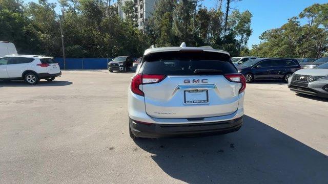 2022 Quicksilver Metallic /Jet Black GMC Terrain (3GKALMEV8NL) with an 4 1.5L engine, Automatic transmission, located at 27610 S Dixie Hwy, Homestead, FL, 33032, (305) 749-2348, 25.510241, -80.438301 - Scores 30 Highway MPG and 25 City MPG! This GMC Terrain boasts a Turbocharged Gas 1.5L/92 engine powering this Automatic transmission. TRANSMISSION, 9-SPEED AUTOMATIC 9T45, ELECTRONICALLY-CONTROLLED WITH OVERDRIVE (STD), TIRES, P225/65R17 ALL-SEASON BLACKWALL, SLE PREFERRED EQUIPMENT GROUP includes - Photo#3