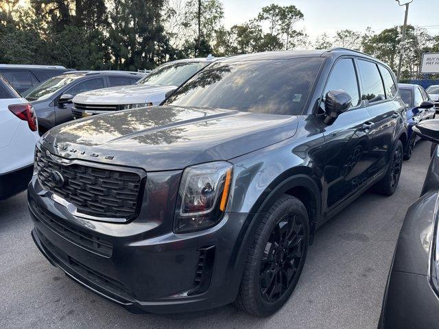 2021 Gravity Grey /Black Kia Telluride (5XYP3DHC5MG) with an 6 3.8 L engine, Automatic transmission, located at 27610 S Dixie Hwy, Homestead, FL, 33032, (305) 749-2348, 25.510241, -80.438301 - Boasts 24 Highway MPG and 19 City MPG! This Kia Telluride boasts a Regular Unleaded V-6 3.8 L/231 engine powering this Automatic transmission. WHEEL LOCKS, CARPETED FLOOR MATS, BLACK, LEATHER SEAT TRIM.* This Kia Telluride Features the Following Options *Wireless Phone Connectivity, Vehicle Stabilit - Photo#0