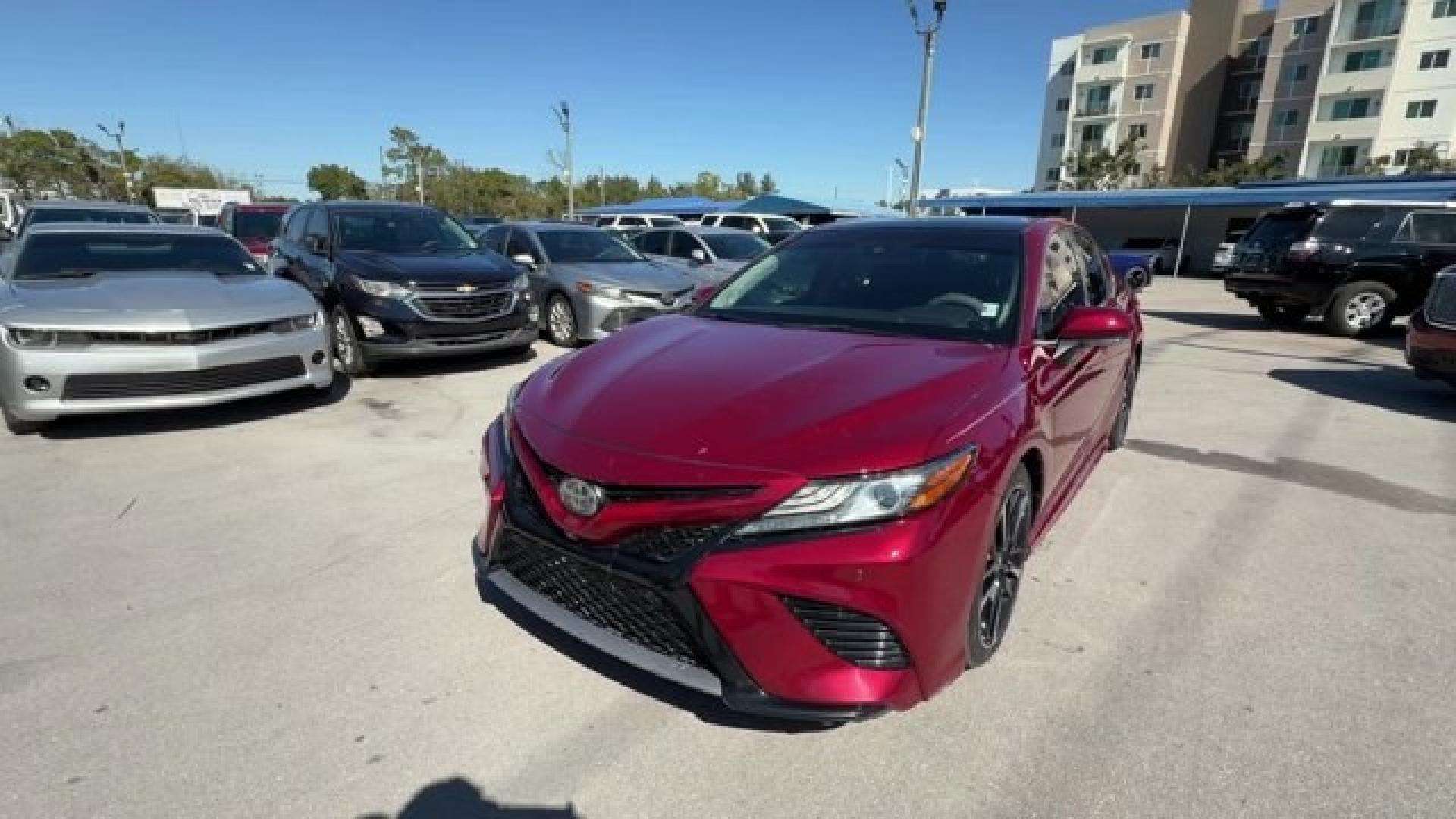 2018 Red Toyota Camry (4T1B61HK4JU) with an 4 2.5 L engine, Automatic transmission, located at 27610 S Dixie Hwy, Homestead, FL, 33032, (305) 749-2348, 25.510241, -80.438301 - KBB.com 10 Best Sedans Under $25,000. Delivers 39 Highway MPG and 28 City MPG! This Toyota Camry delivers a Regular Unleaded I-4 2.5 L/152 engine powering this Automatic transmission. Wireless Phone Connectivity, Window Grid Antenna, Variable Intermittent Wipers.*This Toyota Camry Comes Equipped wit - Photo#0