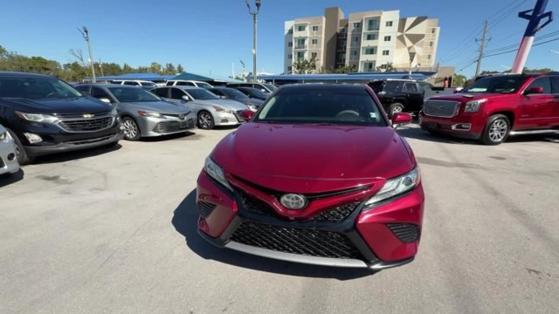 2018 Red Toyota Camry (4T1B61HK4JU) with an 4 2.5 L engine, Automatic transmission, located at 27610 S Dixie Hwy, Homestead, FL, 33032, (305) 749-2348, 25.510241, -80.438301 - KBB.com 10 Best Sedans Under $25,000. Delivers 39 Highway MPG and 28 City MPG! This Toyota Camry delivers a Regular Unleaded I-4 2.5 L/152 engine powering this Automatic transmission. Wireless Phone Connectivity, Window Grid Antenna, Variable Intermittent Wipers.*This Toyota Camry Comes Equipped wit - Photo#7