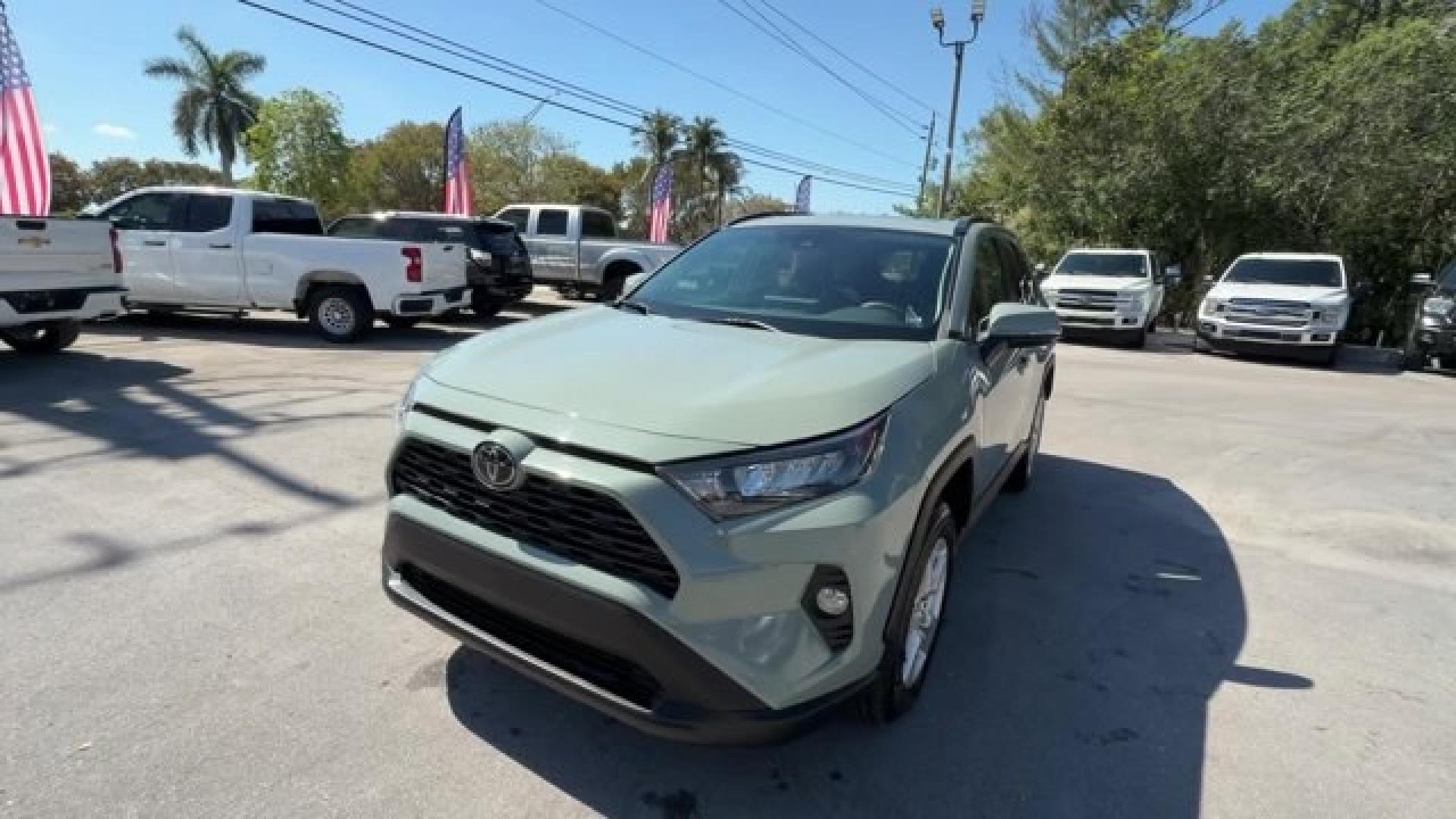 2021 Green Toyota RAV4 (2T3W1RFV4MW) with an 4 2.5 L engine, Automatic transmission, located at 27610 S Dixie Hwy, Homestead, FL, 33032, (305) 749-2348, 25.510241, -80.438301 - Only 29,166 Miles! Boasts 35 Highway MPG and 28 City MPG! This Toyota RAV4 boasts a Regular Unleaded I-4 2.5 L/152 engine powering this Automatic transmission. Wireless Phone Connectivity, Variable Intermittent Wipers, Trip Computer.*This Toyota RAV4 Comes Equipped with These Options *Transmission: - Photo#0