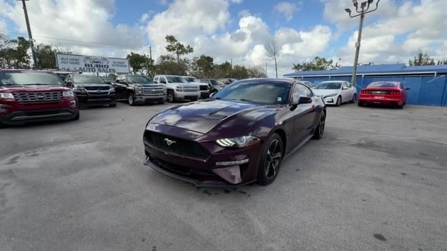 2018 Burgundy Ford Mustang (1FA6P8TH2J5) with an 4 2.3 L engine, Automatic transmission, located at 27610 S Dixie Hwy, Homestead, FL, 33032, (305) 749-2348, 25.510241, -80.438301 - KBB.com 10 Coolest Cars Under $25,000. Only 72,690 Miles! Delivers 31 Highway MPG and 21 City MPG! This Ford Mustang delivers a Intercooled Turbo Premium Unleaded I-4 2.3 L/140 engine powering this Automatic transmission. ENGINE: 2.3L ECOBOOST (STD), Wheels w/Locks, Trunk Rear Cargo Access.* This Fo - Photo#0