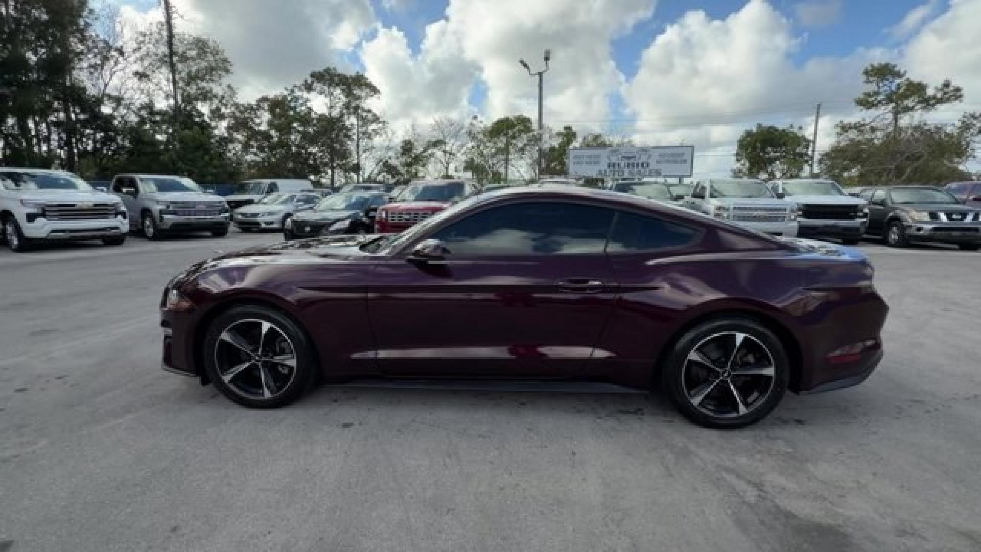 2018 Burgundy Ford Mustang (1FA6P8TH2J5) with an 4 2.3 L engine, Automatic transmission, located at 27610 S Dixie Hwy, Homestead, FL, 33032, (305) 749-2348, 25.510241, -80.438301 - KBB.com 10 Coolest Cars Under $25,000. Only 72,690 Miles! Delivers 31 Highway MPG and 21 City MPG! This Ford Mustang delivers a Intercooled Turbo Premium Unleaded I-4 2.3 L/140 engine powering this Automatic transmission. ENGINE: 2.3L ECOBOOST (STD), Wheels w/Locks, Trunk Rear Cargo Access.* This Fo - Photo#1