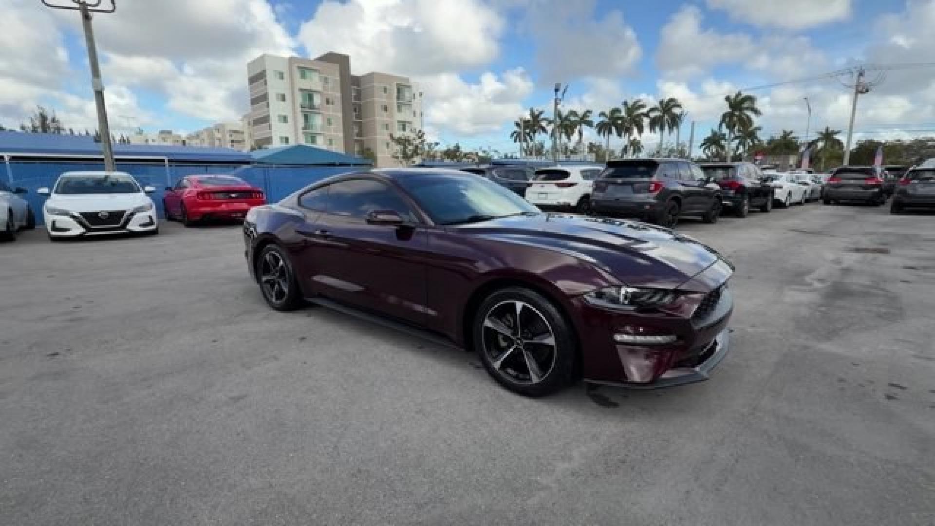 2018 Burgundy Ford Mustang (1FA6P8TH2J5) with an 4 2.3 L engine, Automatic transmission, located at 27610 S Dixie Hwy, Homestead, FL, 33032, (305) 749-2348, 25.510241, -80.438301 - KBB.com 10 Coolest Cars Under $25,000. Only 72,690 Miles! Delivers 31 Highway MPG and 21 City MPG! This Ford Mustang delivers a Intercooled Turbo Premium Unleaded I-4 2.3 L/140 engine powering this Automatic transmission. ENGINE: 2.3L ECOBOOST (STD), Wheels w/Locks, Trunk Rear Cargo Access.* This Fo - Photo#6