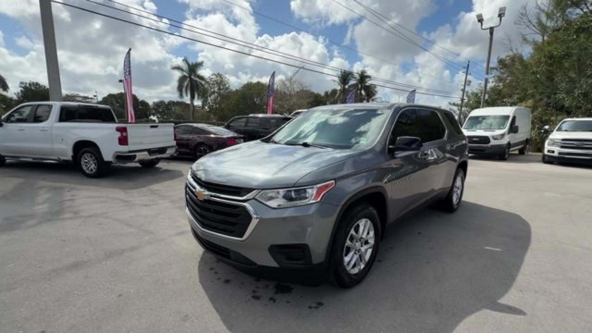 2018 Satin Steel Metallic /Jet Black Chevrolet Traverse (1GNERFKW4JJ) with an 6 3.6L engine, Automatic transmission, located at 27610 S Dixie Hwy, Homestead, FL, 33032, (305) 749-2348, 25.510241, -80.438301 - KBB.com Best Family Cars. Only 95,866 Miles! Boasts 27 Highway MPG and 18 City MPG! This Chevrolet Traverse boasts a Gas V6 3.6L/ engine powering this Automatic transmission. WHEELS, 18 (45.7 CM) BRIGHT SILVER PAINTED ALUMINUM, TRANSMISSION, 9-SPEED AUTOMATIC (STD), TIRES, P255/65R18 ALL-SEASON BLAC - Photo#0