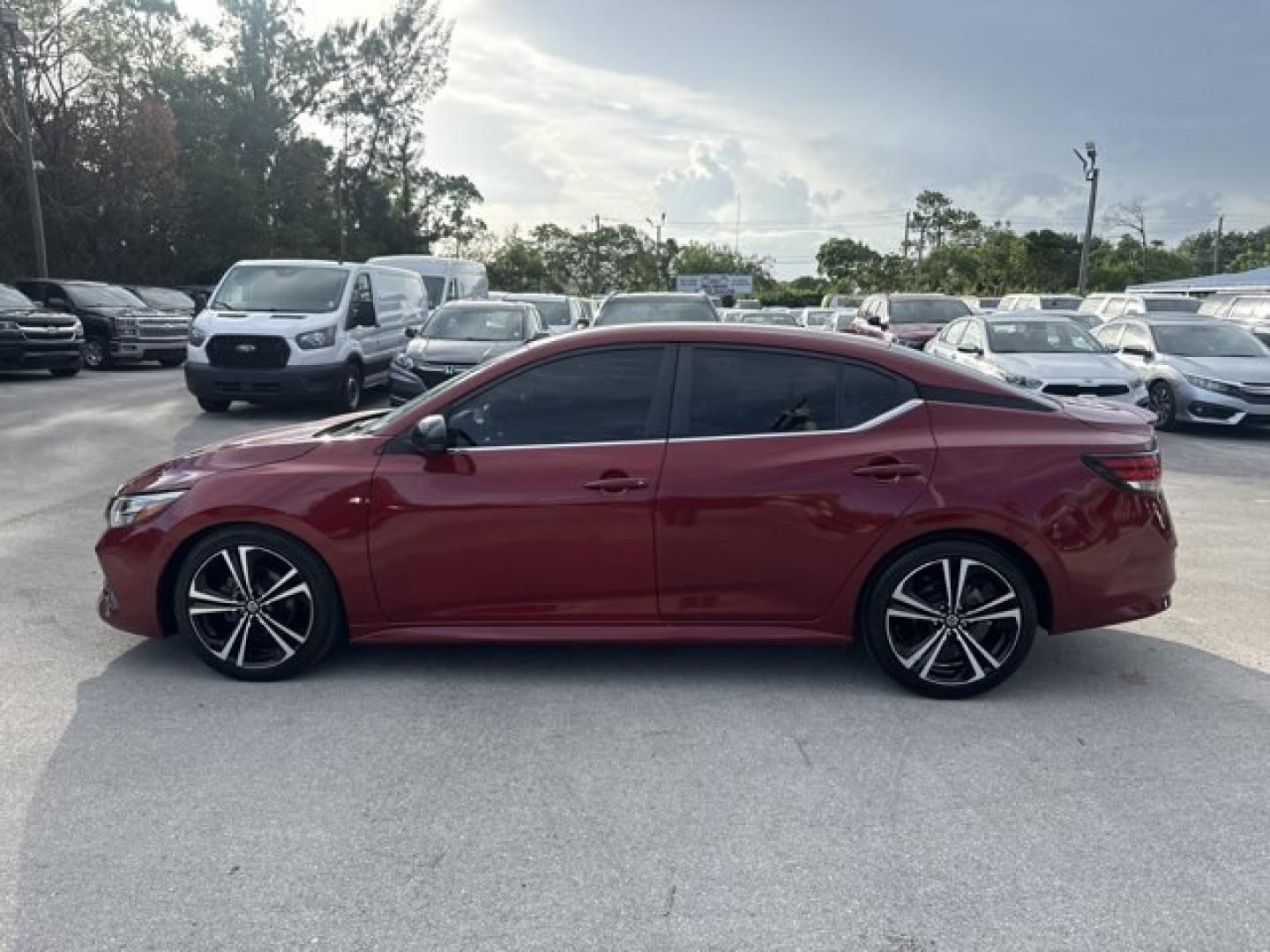2021 Scarlet Ember Tintcoat /Sport Nissan Sentra (3N1AB8DV6MY) with an 4 2.0 L engine, Variable transmission, located at 27610 S Dixie Hwy, Homestead, FL, 33032, (305) 749-2348, 25.510241, -80.438301 - Delivers 37 Highway MPG and 28 City MPG! This Nissan Sentra delivers a Regular Unleaded I-4 2.0 L/122 engine powering this Variable transmission. [L92] CARPETED FLOOR MATS W/TRUNK MAT, [B93] CLEAR REAR BUMPER PROTECTOR, Wireless Phone Connectivity.* This Nissan Sentra Features the Following Options- Photo#1