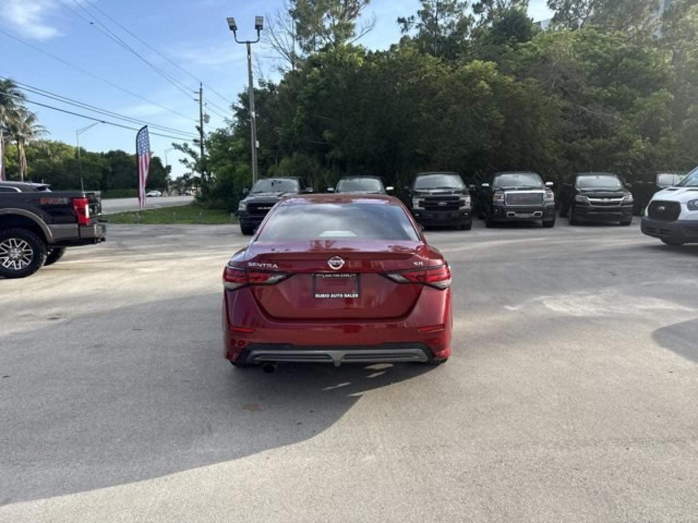 2021 Scarlet Ember Tintcoat /Sport Nissan Sentra (3N1AB8DV6MY) with an 4 2.0 L engine, Variable transmission, located at 27610 S Dixie Hwy, Homestead, FL, 33032, (305) 749-2348, 25.510241, -80.438301 - Delivers 37 Highway MPG and 28 City MPG! This Nissan Sentra delivers a Regular Unleaded I-4 2.0 L/122 engine powering this Variable transmission. [L92] CARPETED FLOOR MATS W/TRUNK MAT, [B93] CLEAR REAR BUMPER PROTECTOR, Wireless Phone Connectivity.* This Nissan Sentra Features the Following Options- Photo#4