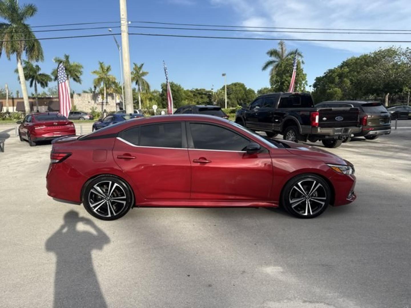 2021 Scarlet Ember Tintcoat /Sport Nissan Sentra (3N1AB8DV6MY) with an 4 2.0 L engine, Variable transmission, located at 27610 S Dixie Hwy, Homestead, FL, 33032, (305) 749-2348, 25.510241, -80.438301 - Delivers 37 Highway MPG and 28 City MPG! This Nissan Sentra delivers a Regular Unleaded I-4 2.0 L/122 engine powering this Variable transmission. [L92] CARPETED FLOOR MATS W/TRUNK MAT, [B93] CLEAR REAR BUMPER PROTECTOR, Wireless Phone Connectivity.* This Nissan Sentra Features the Following Options- Photo#6