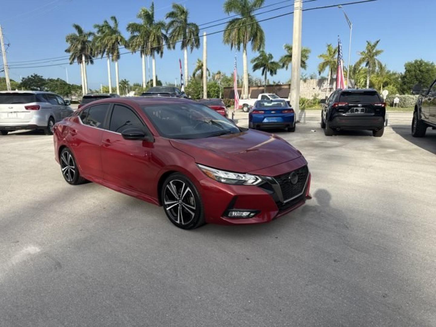 2021 Scarlet Ember Tintcoat /Sport Nissan Sentra (3N1AB8DV6MY) with an 4 2.0 L engine, Variable transmission, located at 27610 S Dixie Hwy, Homestead, FL, 33032, (305) 749-2348, 25.510241, -80.438301 - Delivers 37 Highway MPG and 28 City MPG! This Nissan Sentra delivers a Regular Unleaded I-4 2.0 L/122 engine powering this Variable transmission. [L92] CARPETED FLOOR MATS W/TRUNK MAT, [B93] CLEAR REAR BUMPER PROTECTOR, Wireless Phone Connectivity.* This Nissan Sentra Features the Following Options- Photo#7