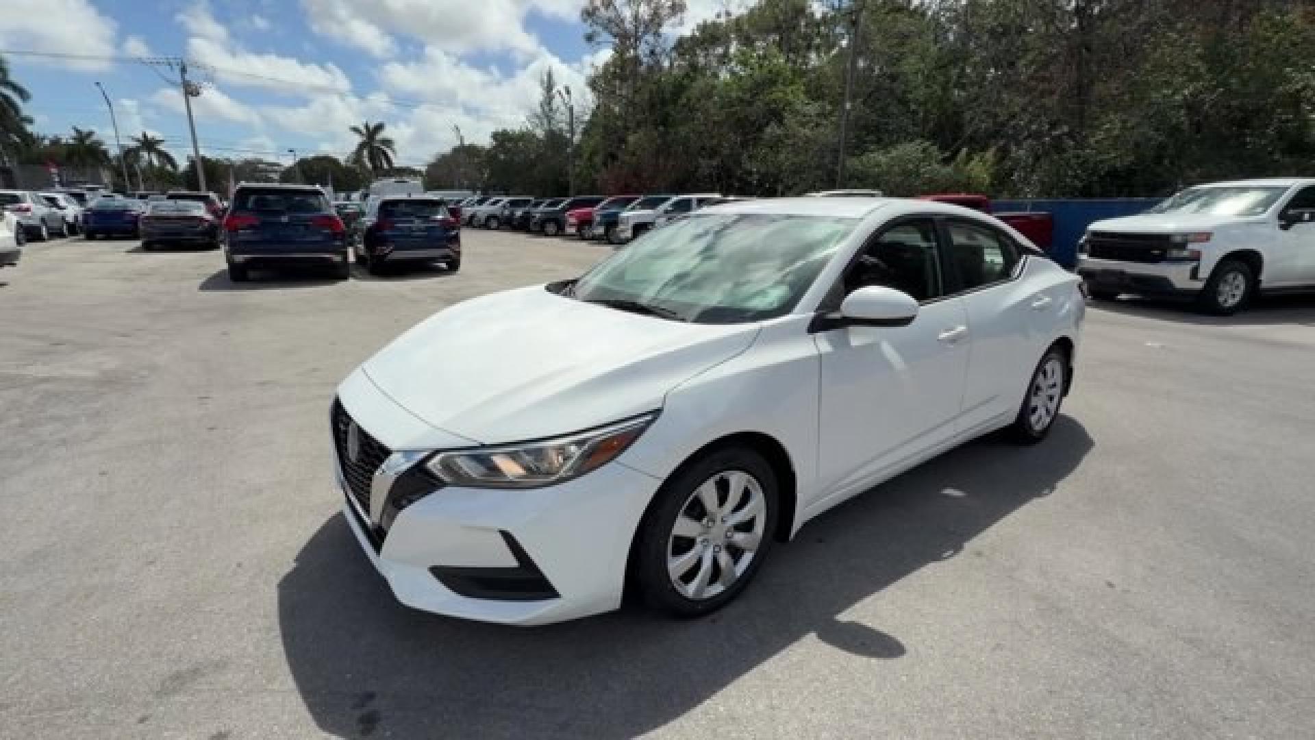 2020 Fresh Powder /Charcoal Nissan Sentra (3N1AB8BV1LY) with an 4 2.0 L engine, Variable transmission, located at 27610 S Dixie Hwy, Homestead, FL, 33032, (305) 749-2348, 25.510241, -80.438301 - Delivers 39 Highway MPG and 29 City MPG! This Nissan Sentra boasts a Regular Unleaded I-4 2.0 L/122 engine powering this Variable transmission. FRESH POWDER, CHARCOAL, CLOTH SEAT TRIM, [L92] CARPETED FLOOR MATS W/TRUNK MAT.* This Nissan Sentra Features the Following Options *Wireless Phone Connectiv - Photo#0
