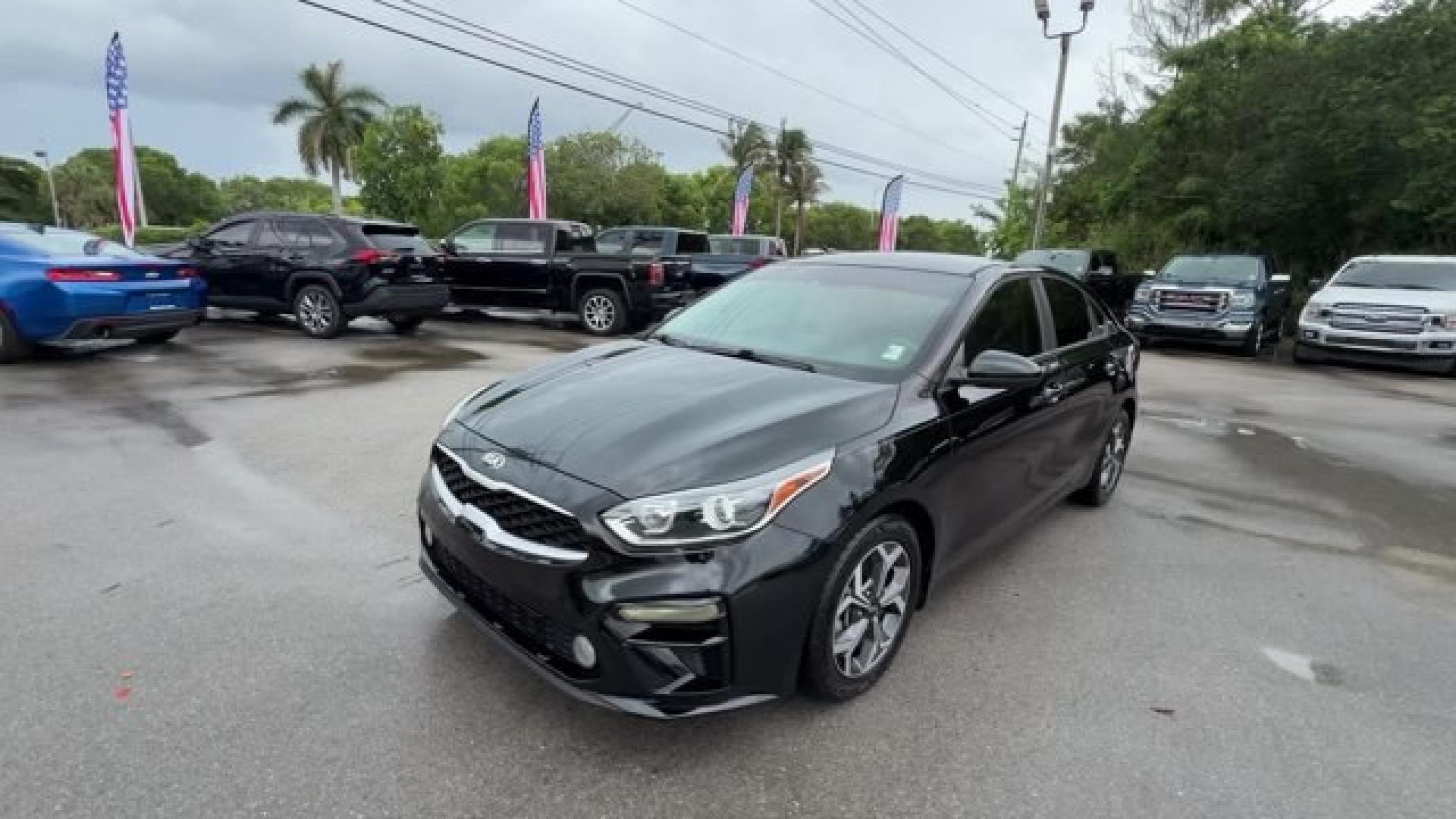 2019 Aurora Black /Gray Kia Forte (3KPF24AD1KE) with an 4 2.0 L engine, Variable transmission, located at 27610 S Dixie Hwy, Homestead, FL, 33032, (305) 749-2348, 25.510241, -80.438301 - KBB.com 10 Best Sedans Under $30,000. Scores 40 Highway MPG and 30 City MPG! This Kia Forte delivers a Regular Unleaded I-4 2.0 L/122 engine powering this Variable transmission. CARPETED FLOOR MATS, CARGO NET, AURORA BLACK.*This Kia Forte Comes Equipped with These Options *Woven Cloth Seat Trim, Wir- Photo#0