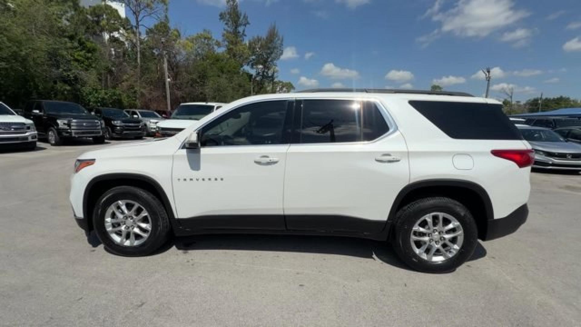 2021 Iridescent Pearl Tricoat /Dark Atmosphere/Medium Ash Gray Chevrolet Traverse (1GNEVGKW0MJ) with an 6 3.6L engine, Automatic transmission, located at 27610 S Dixie Hwy, Homestead, FL, 33032, (305) 749-2348, 25.510241, -80.438301 - IIHS Top Safety Pick with optional front crash prevention and specific headlights. Scores 25 Highway MPG and 17 City MPG! This Chevrolet Traverse boasts a Gas V6 3.6L/217 engine powering this Automatic transmission. WHEELS, 18 (45.7 CM) BRIGHT SILVER PAINTED ALUMINUM (STD), TRANSMISSION, 9-SPEED AUT - Photo#1