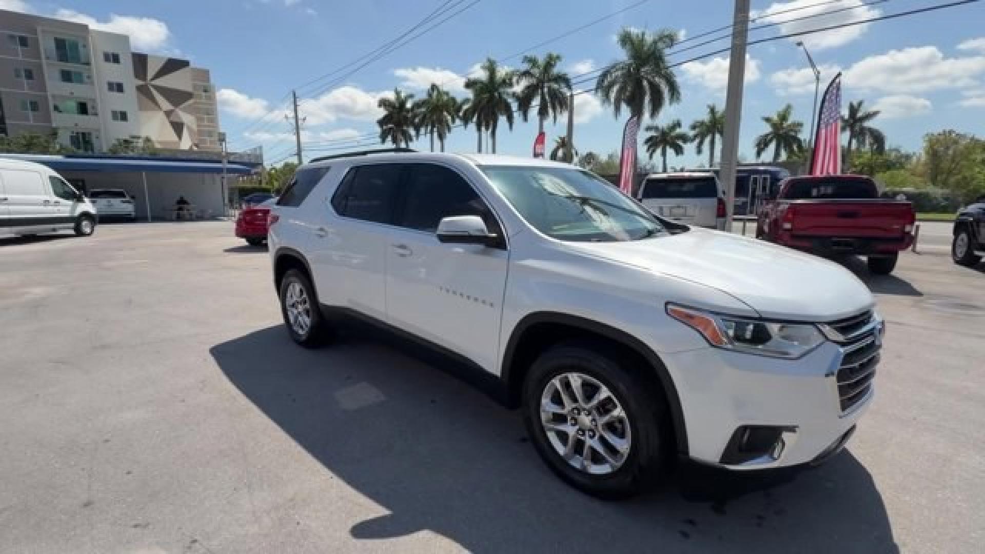 2021 Iridescent Pearl Tricoat /Dark Atmosphere/Medium Ash Gray Chevrolet Traverse (1GNEVGKW0MJ) with an 6 3.6L engine, Automatic transmission, located at 27610 S Dixie Hwy, Homestead, FL, 33032, (305) 749-2348, 25.510241, -80.438301 - IIHS Top Safety Pick with optional front crash prevention and specific headlights. Scores 25 Highway MPG and 17 City MPG! This Chevrolet Traverse boasts a Gas V6 3.6L/217 engine powering this Automatic transmission. WHEELS, 18 (45.7 CM) BRIGHT SILVER PAINTED ALUMINUM (STD), TRANSMISSION, 9-SPEED AUT - Photo#7