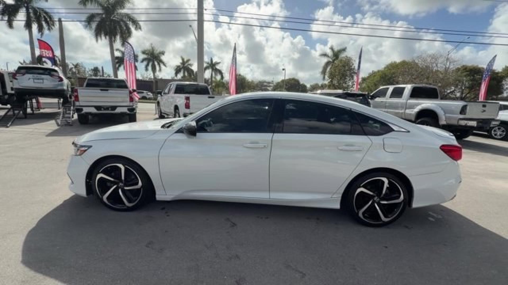 2022 White Honda Accord Sedan (1HGCV1F35NA) with an 4 1.5 L engine, Variable transmission, located at 27610 S Dixie Hwy, Homestead, FL, 33032, (305) 749-2348, 25.510241, -80.438301 - Boasts 35 Highway MPG and 29 City MPG! This Honda Accord Sedan boasts a Intercooled Turbo Regular Unleaded I-4 1.5 L/91 engine powering this Variable transmission. Wireless Phone Connectivity, Wheels: 19 Machine-Finished Alloy w/Black Inserts, Vehicle Stability Assist (VSA) Electronic Stability Cont - Photo#1