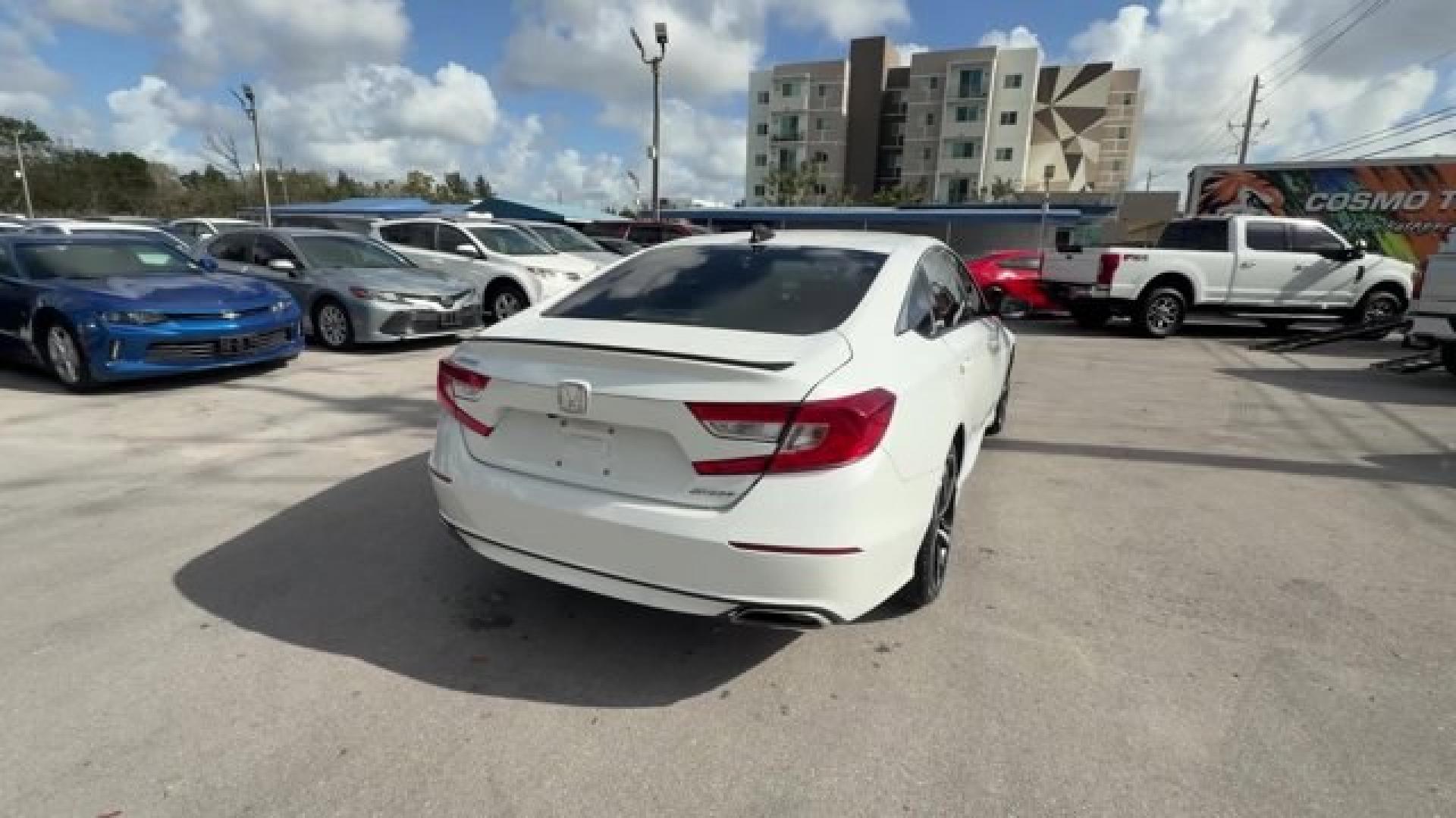 2022 White Honda Accord Sedan (1HGCV1F35NA) with an 4 1.5 L engine, Variable transmission, located at 27610 S Dixie Hwy, Homestead, FL, 33032, (305) 749-2348, 25.510241, -80.438301 - Boasts 35 Highway MPG and 29 City MPG! This Honda Accord Sedan boasts a Intercooled Turbo Regular Unleaded I-4 1.5 L/91 engine powering this Variable transmission. Wireless Phone Connectivity, Wheels: 19 Machine-Finished Alloy w/Black Inserts, Vehicle Stability Assist (VSA) Electronic Stability Cont - Photo#4