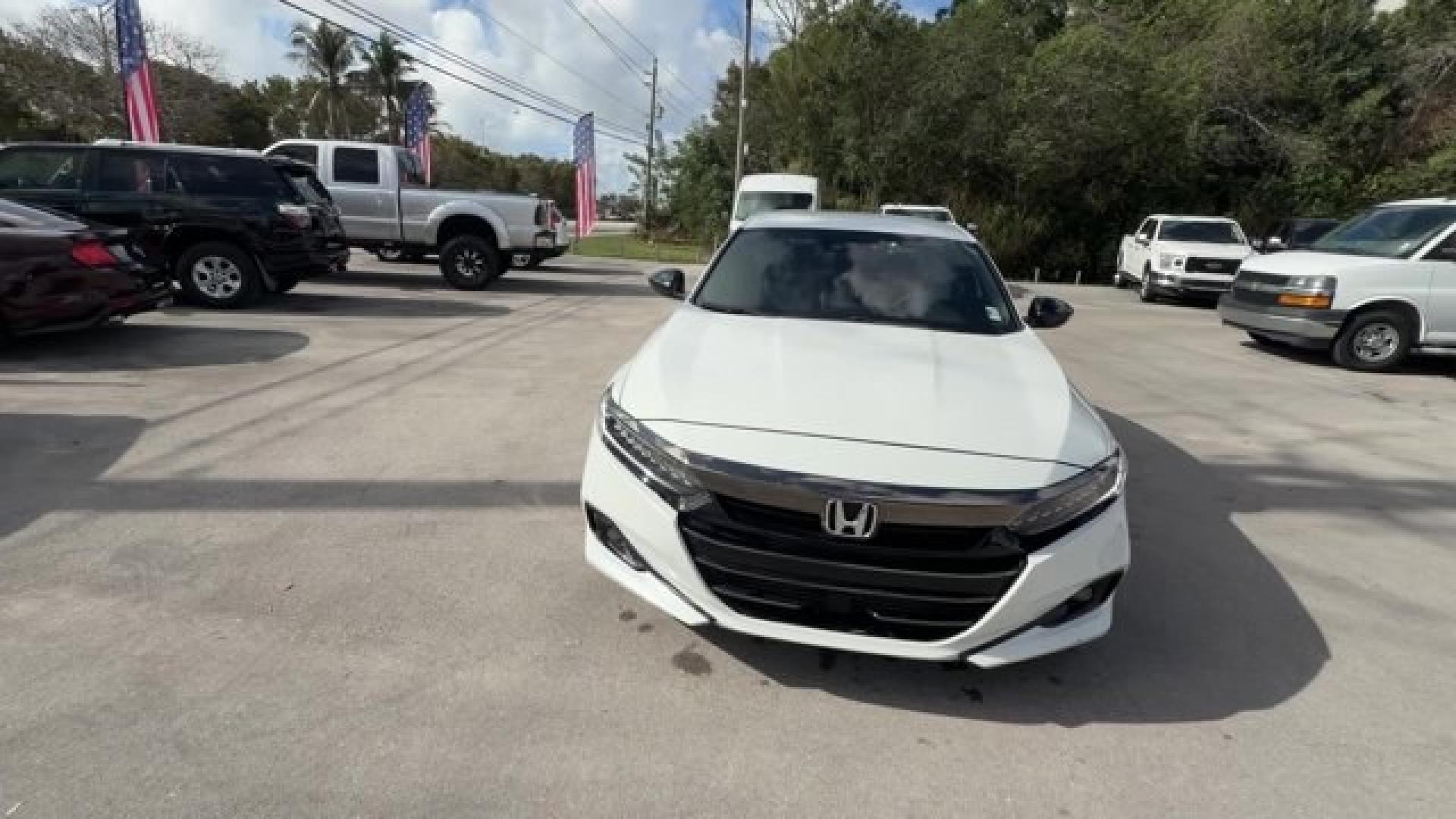 2022 White Honda Accord Sedan (1HGCV1F35NA) with an 4 1.5 L engine, Variable transmission, located at 27610 S Dixie Hwy, Homestead, FL, 33032, (305) 749-2348, 25.510241, -80.438301 - Boasts 35 Highway MPG and 29 City MPG! This Honda Accord Sedan boasts a Intercooled Turbo Regular Unleaded I-4 1.5 L/91 engine powering this Variable transmission. Wireless Phone Connectivity, Wheels: 19 Machine-Finished Alloy w/Black Inserts, Vehicle Stability Assist (VSA) Electronic Stability Cont - Photo#7