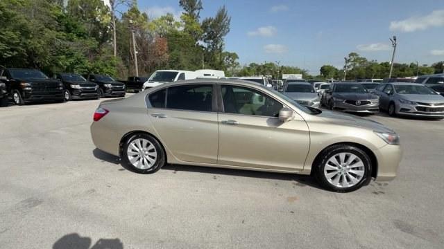 2014 Gold Honda Accord Sedan (1HGCR2F84EA) with an 4 2.4 L engine, Variable transmission, located at 27610 S Dixie Hwy, Homestead, FL, 33032, (305) 749-2348, 25.510241, -80.438301 - Green Car Journal 2014 Green Car of the Year. Only 113,161 Miles! Boasts 36 Highway MPG and 27 City MPG! This Honda Accord Sedan delivers a Regular Unleaded I-4 2.4 L/144 engine powering this Variable transmission. Window Grid Antenna, Wheels: 17 Alloy, Vinyl Door Trim Insert.*This Honda Accord Seda- Photo#5