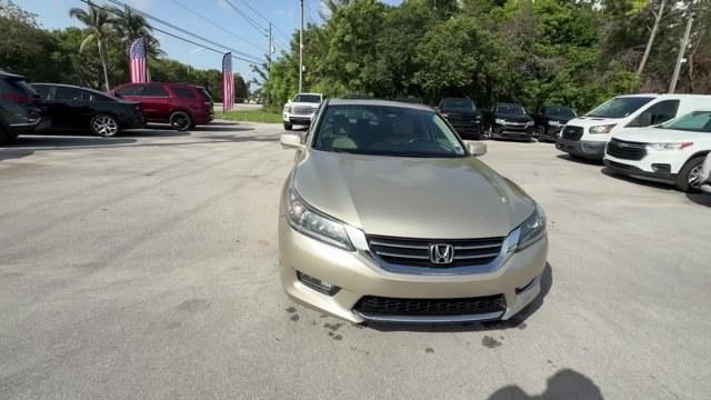 2014 Gold Honda Accord Sedan (1HGCR2F84EA) with an 4 2.4 L engine, Variable transmission, located at 27610 S Dixie Hwy, Homestead, FL, 33032, (305) 749-2348, 25.510241, -80.438301 - Green Car Journal 2014 Green Car of the Year. Only 113,161 Miles! Boasts 36 Highway MPG and 27 City MPG! This Honda Accord Sedan delivers a Regular Unleaded I-4 2.4 L/144 engine powering this Variable transmission. Window Grid Antenna, Wheels: 17 Alloy, Vinyl Door Trim Insert.*This Honda Accord Seda- Photo#7